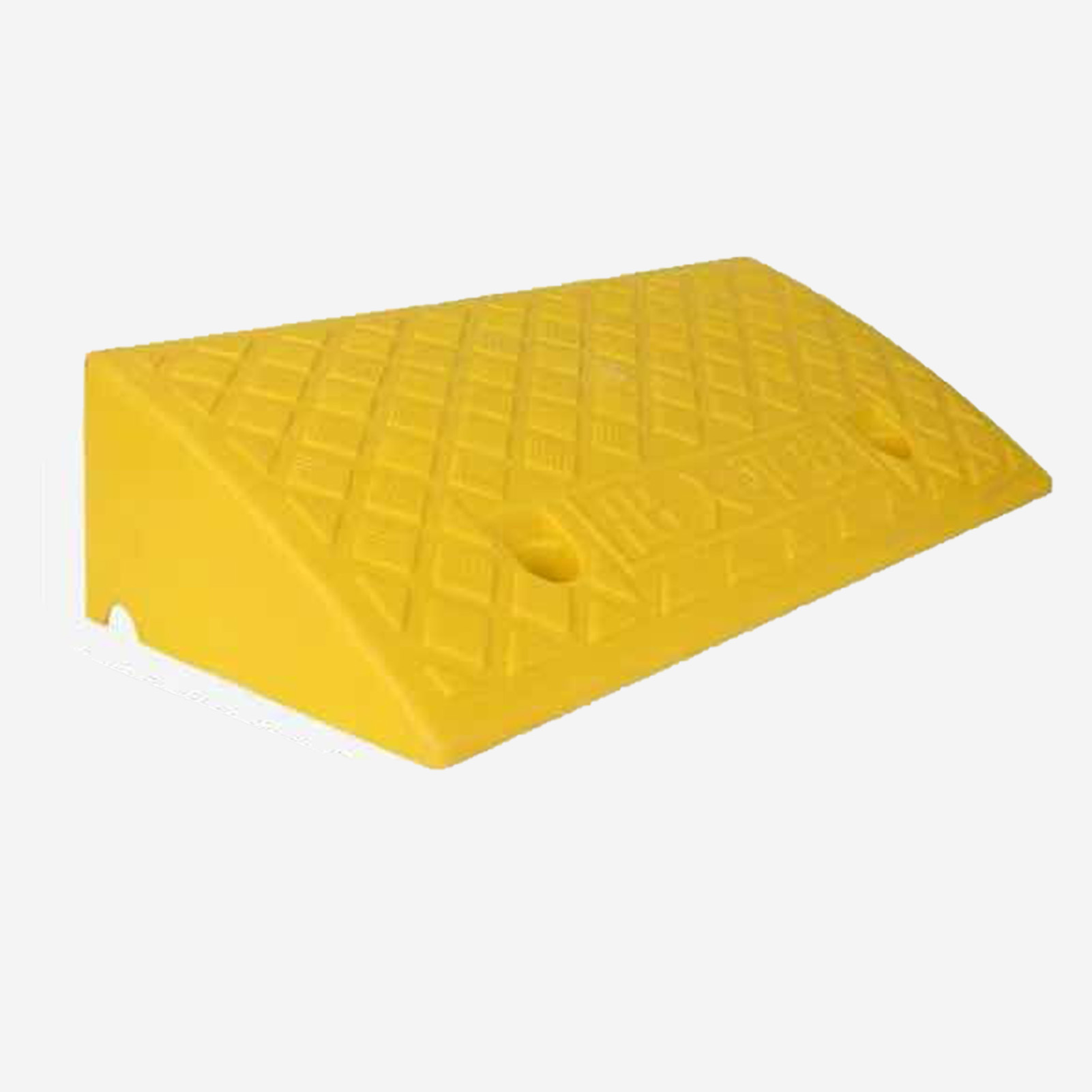 Rampe de vitesse en plastique noir et jaune, marche inclinée antidérapante, 13,5 cm