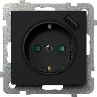 Ospel Schwarz Steckdose, Gp-1Rspusb/M/33 - Bild 3