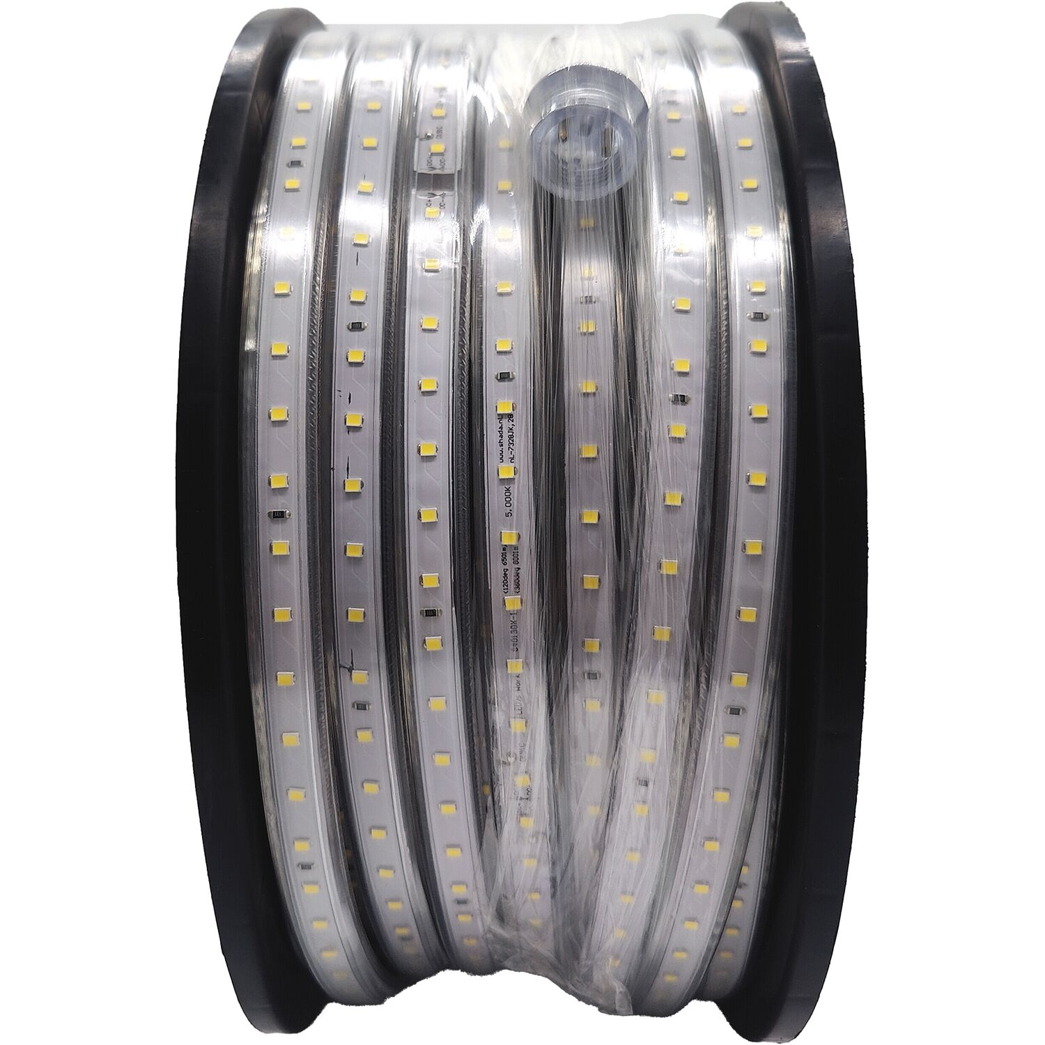 Led's Work Led Lichtschlauch Außen Wasserdicht - Lichterschlauch Ideal Für Die Baustelle Und Zur Außenbeleuchtung, 50m 40000lm 5000k, 370w