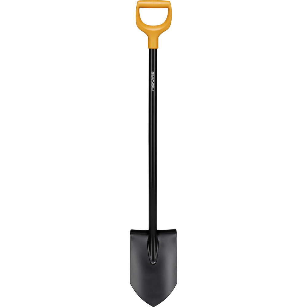 Fiskars Schwarz Gärtnerspaten Spitz Solid Metall