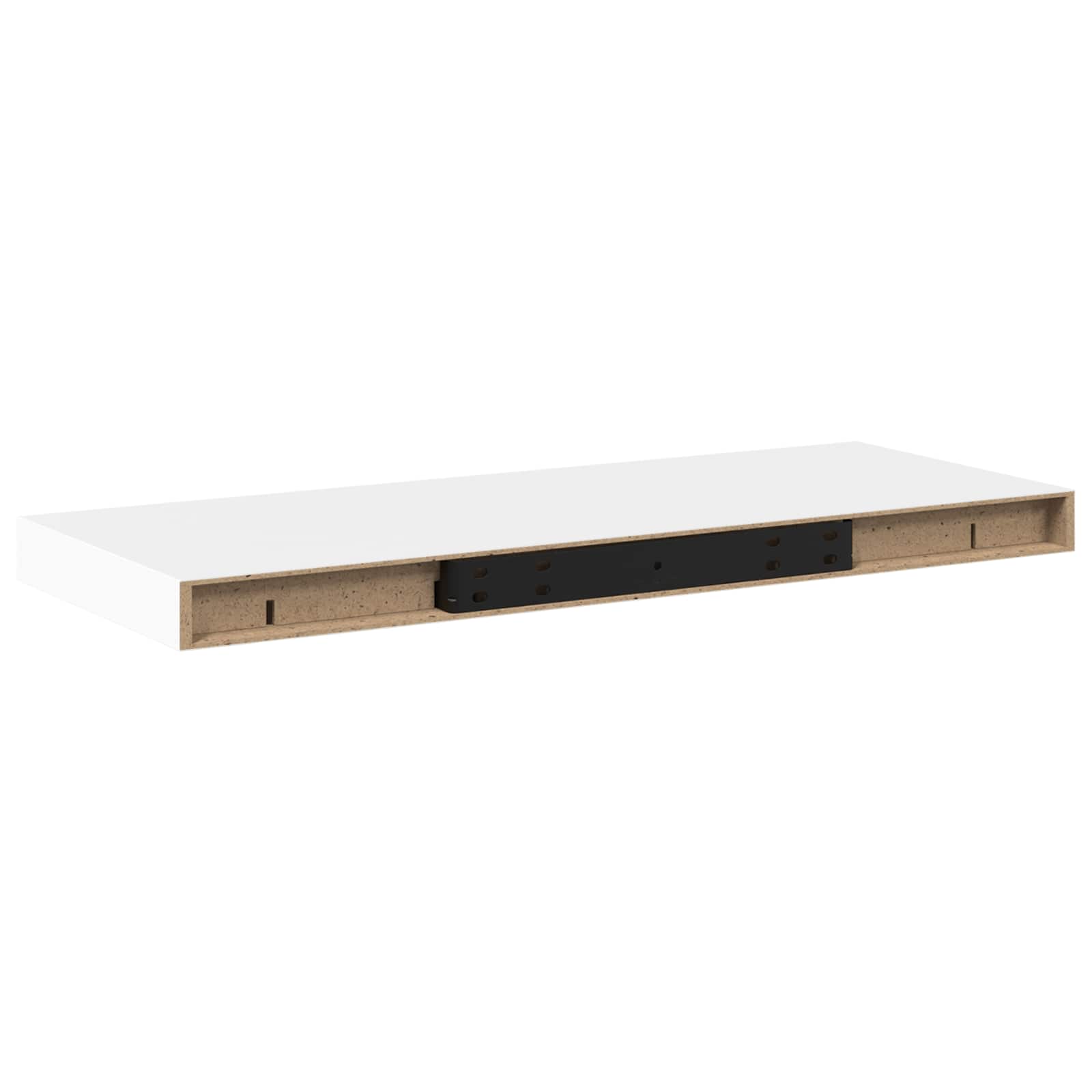 Vidaxl Weiß Floating Wall Shelf White 60X23,5X3,8 Cm Mdf
