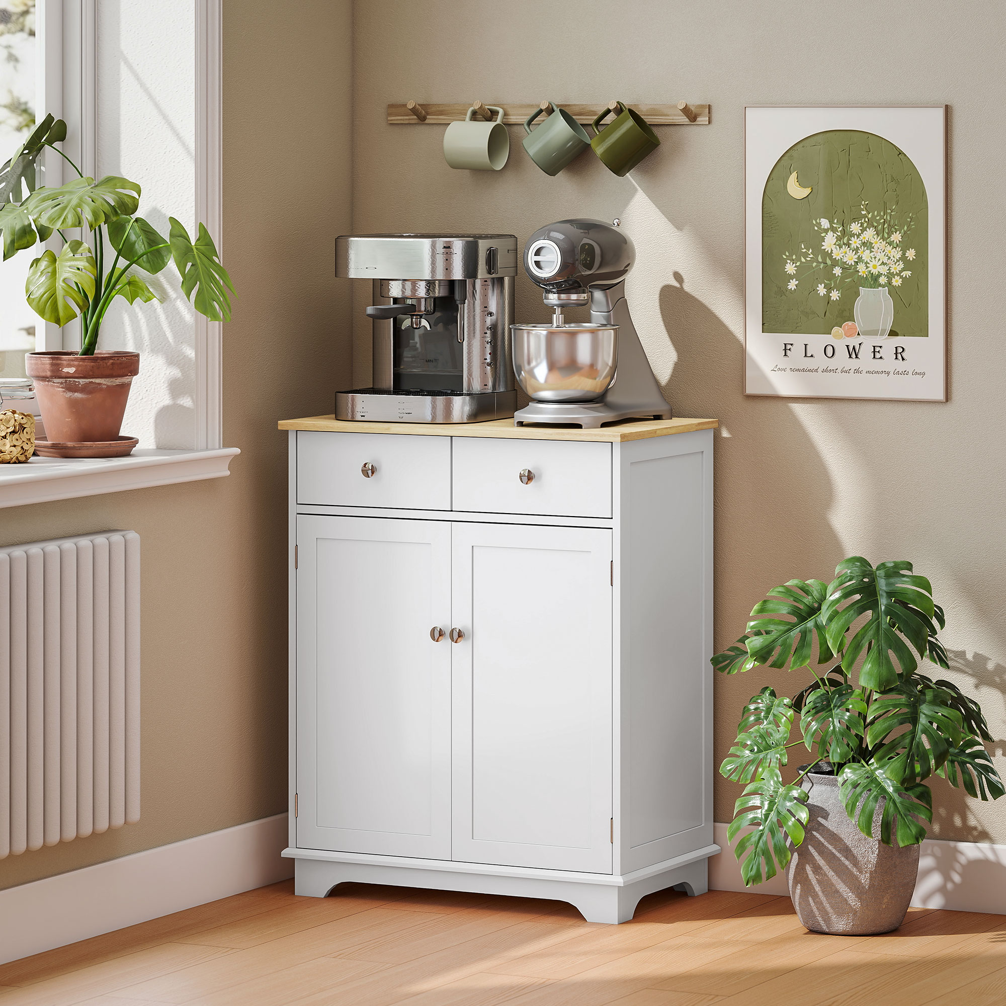 Homcom Buffet Rangement Salon/cuisine – Placards