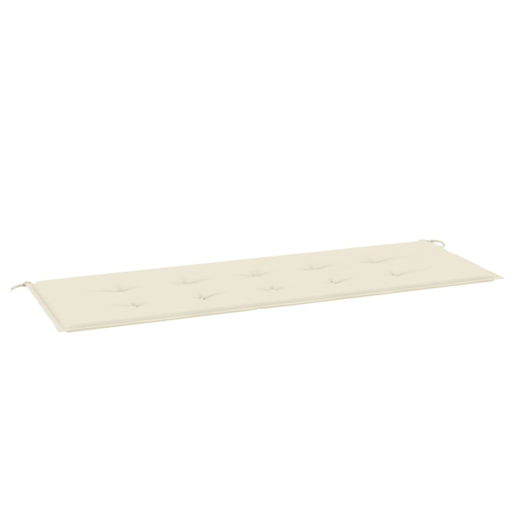Inlife Coussin De Banc De Jardin Crème 150 X 50 X 3 Cm