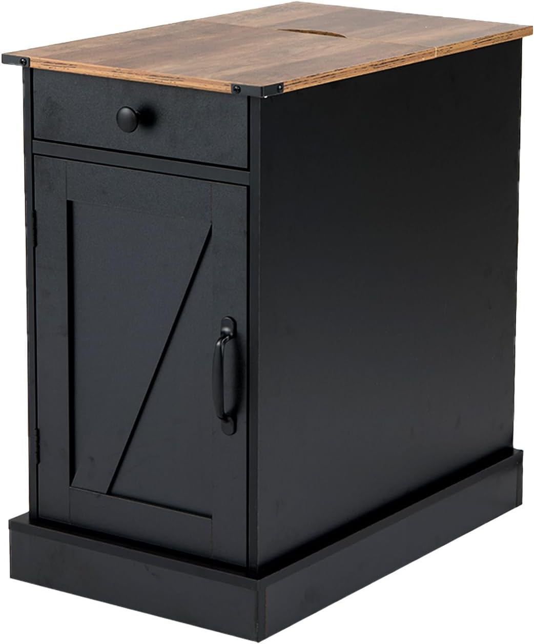 Costway Table D'Appoint, Table De Chevet Avec Station De Recharge