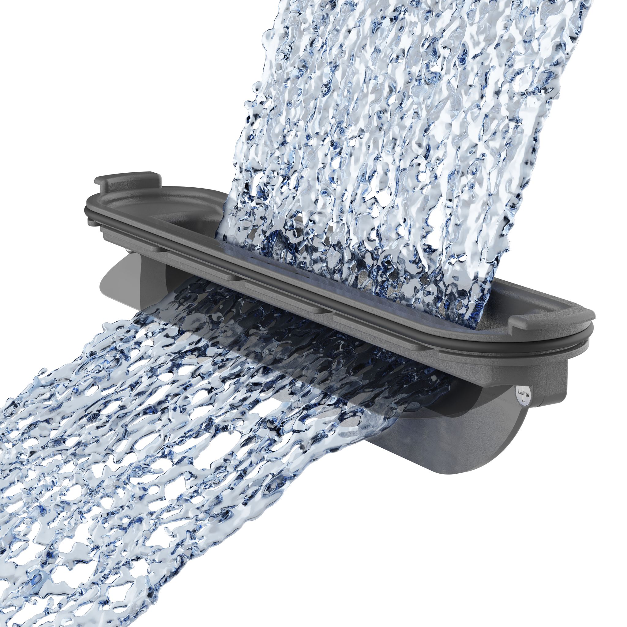 Hansgrohe RainDrain Match Duschrinne 700 mm mit höhenverstellbaren Rahmen MW, 56037700 56037700