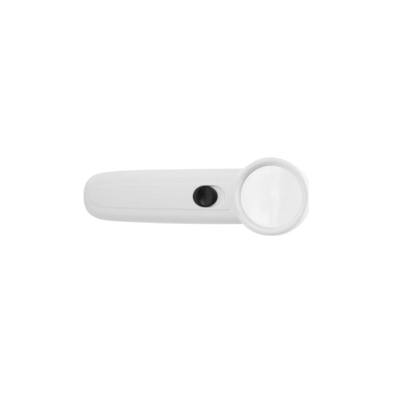 Loupe de poche 15x avec éclairage LED, boîtier ABS, lentille en verre, pochette fournie