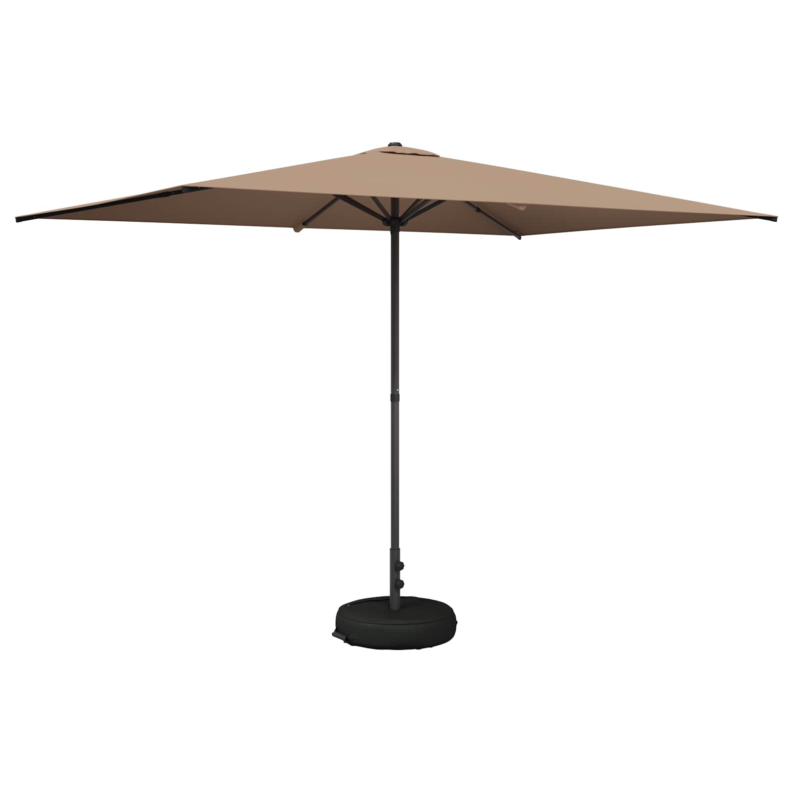 Garden Parasol With Base 200 X 300 Cm Polyester Rectangular Vidaxl