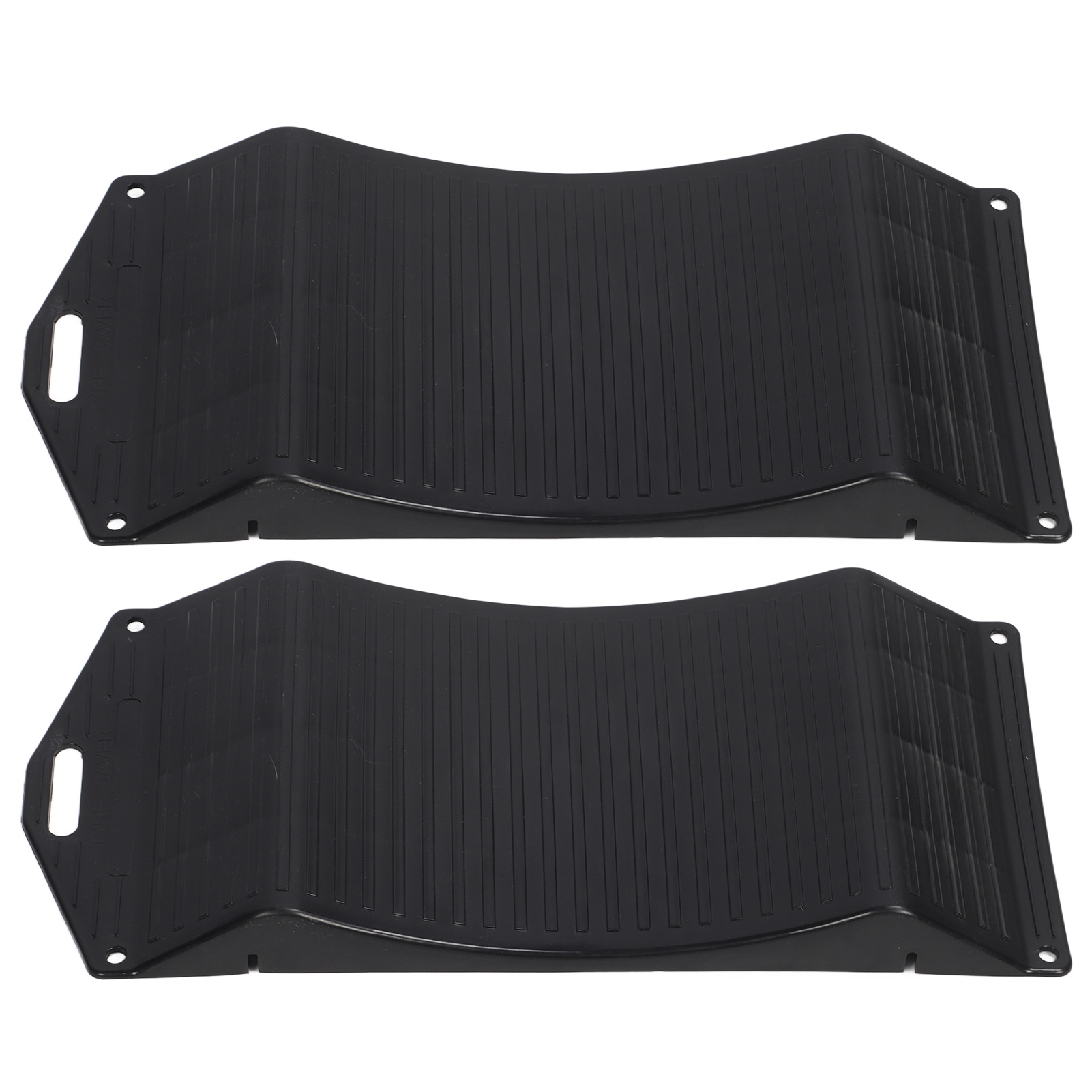Rampes de sauvegarde de pneus antidérapantes, charge 10 t, polypropylène, 44,4 x 19,5 x 3,5 cm, lot de 2