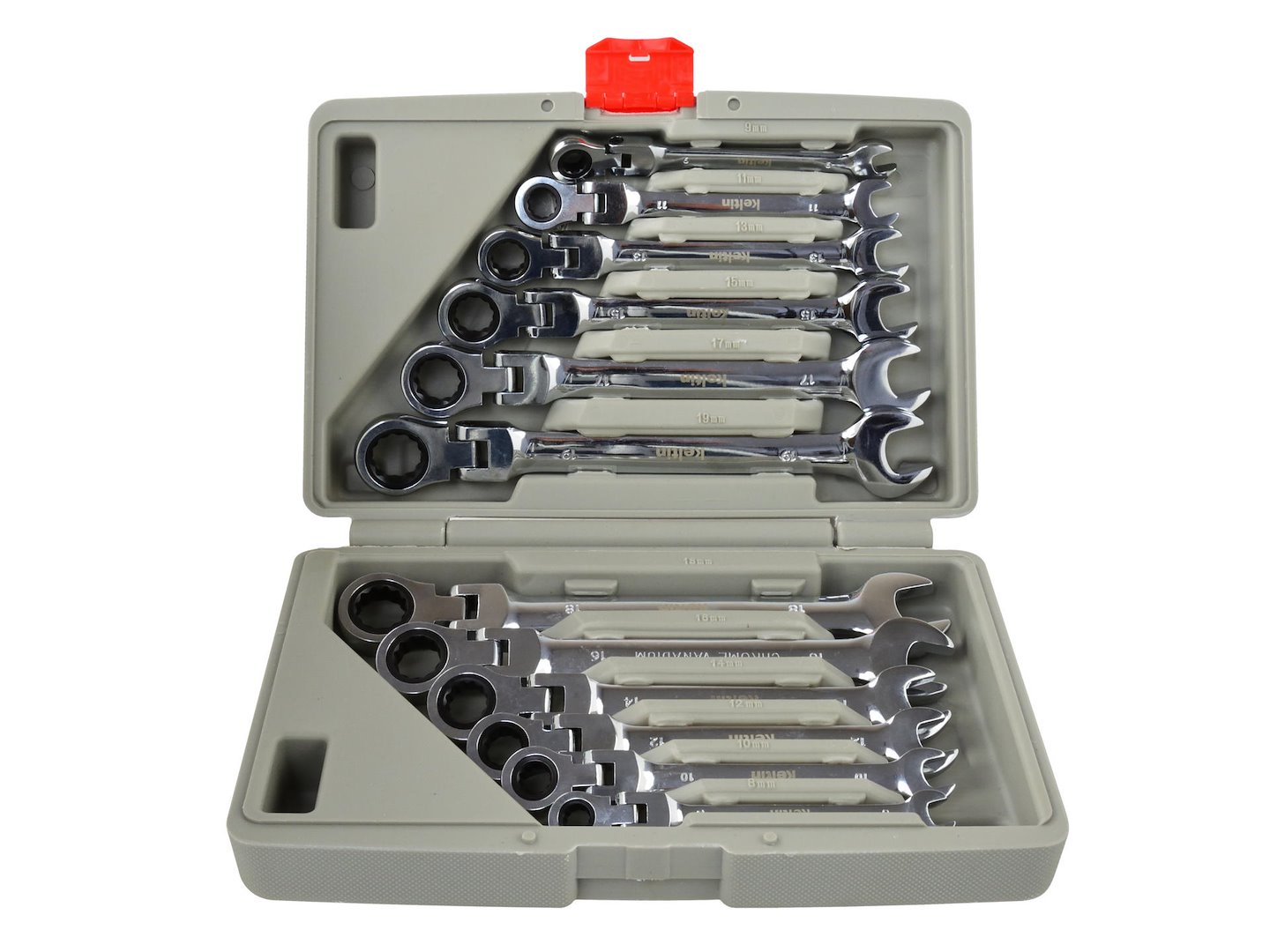 Import Ratschenschlüssel 8-19 Mm, 12 Stück/koffer/(8)