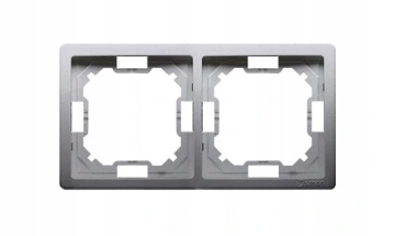 Oem Silber Simon Basic Doppelrahmen Aus Edelstahl Bmr2/21