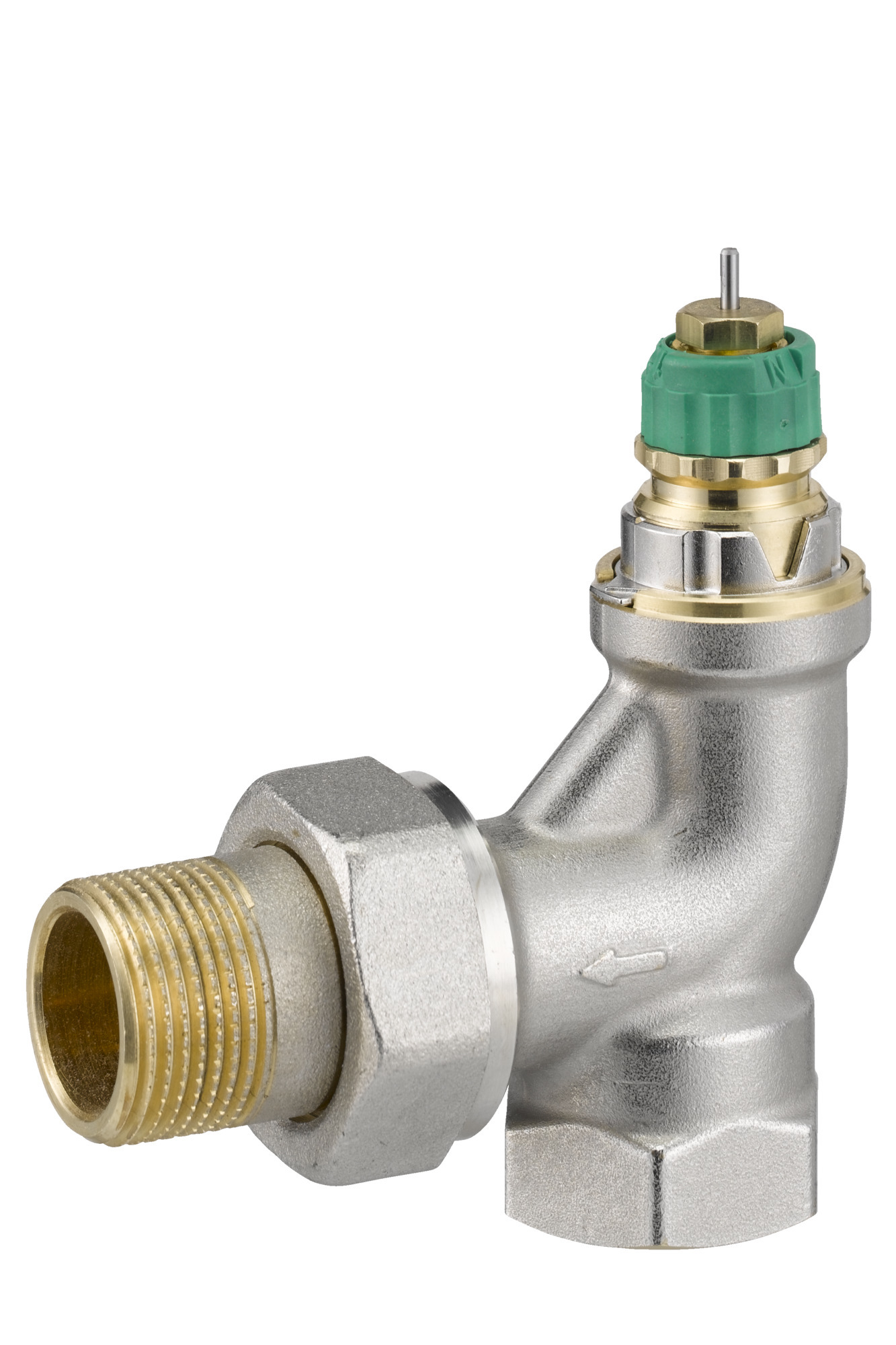 Danfoss Versilbert Dynamic Valve Ra-Dv 20 Druckunabhängig, R 3/4, Eck, Vernickelt, 013G7725
