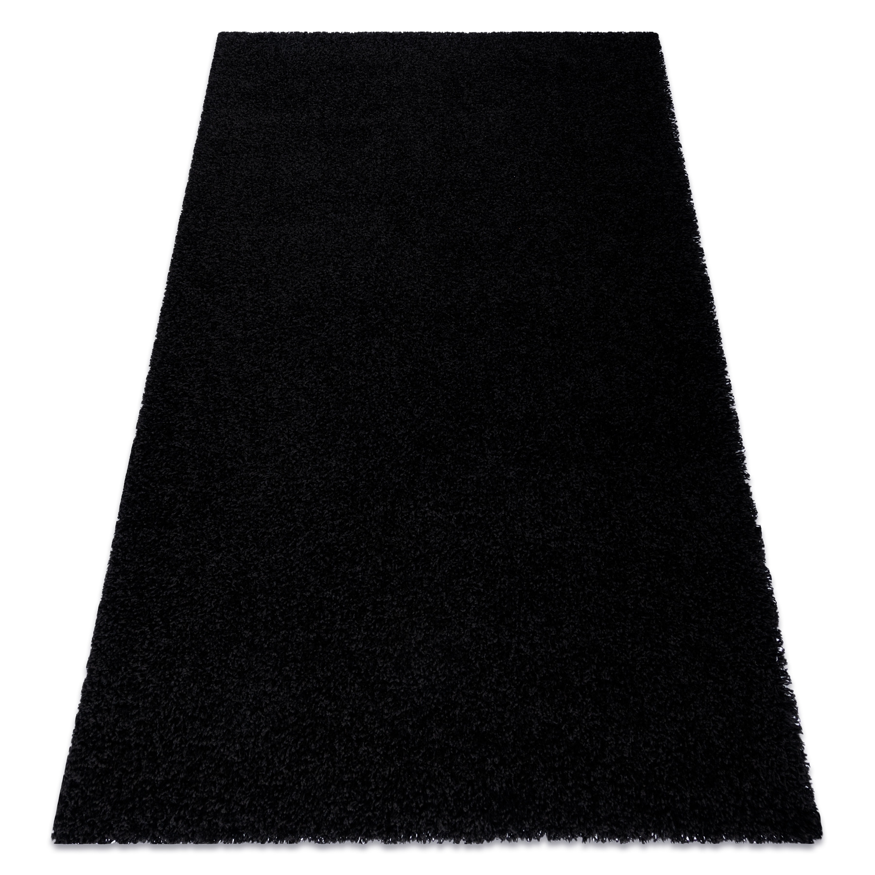 Tappeto Soffi Shaggy 5cm Nero Black 200x290 Cm