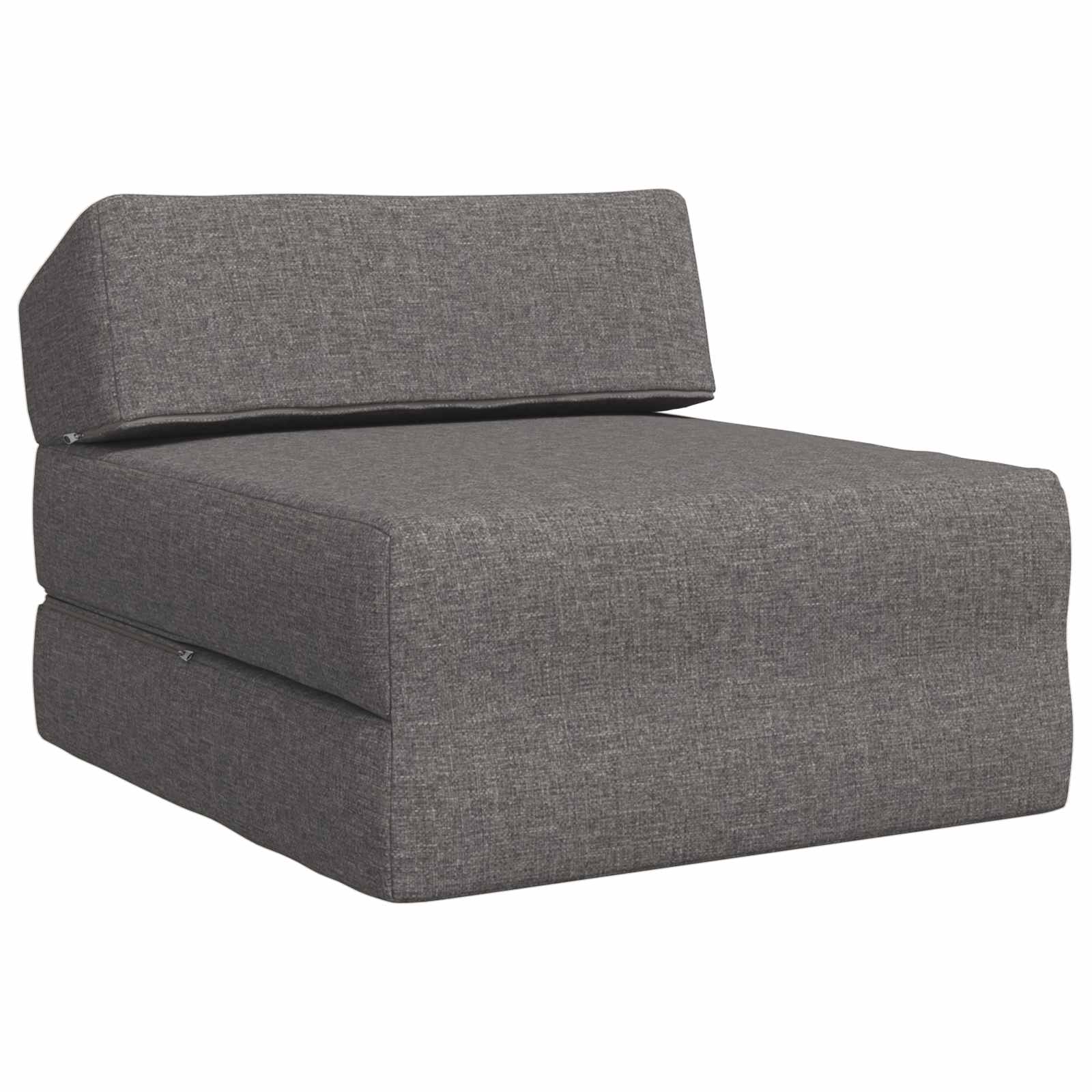 Foldable Sofa Bed Light Grey 60 X 70 X 41 Cm Fabric Vidaxl