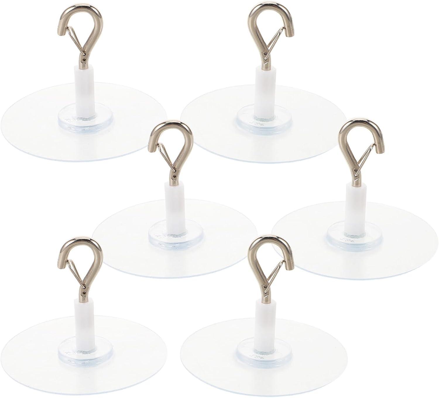Crochets de plafond auto-adhésifs transparents pour moustiquaire et baldaquin, lot de 6