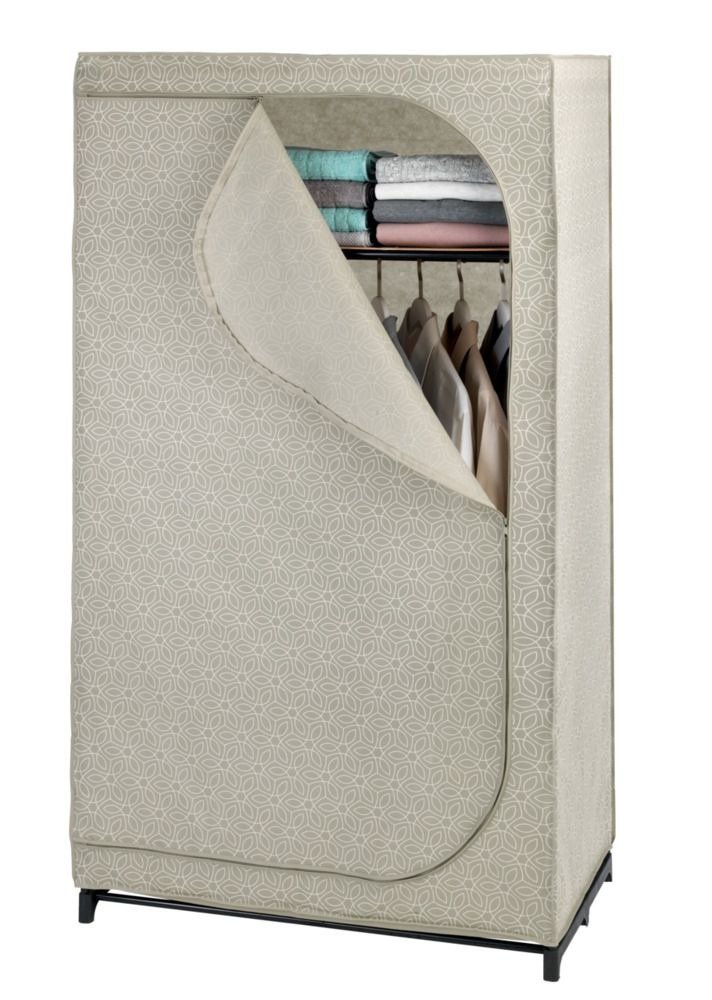 Armoire En Tissu Stable Wenko Avec Étagère Et Tringle