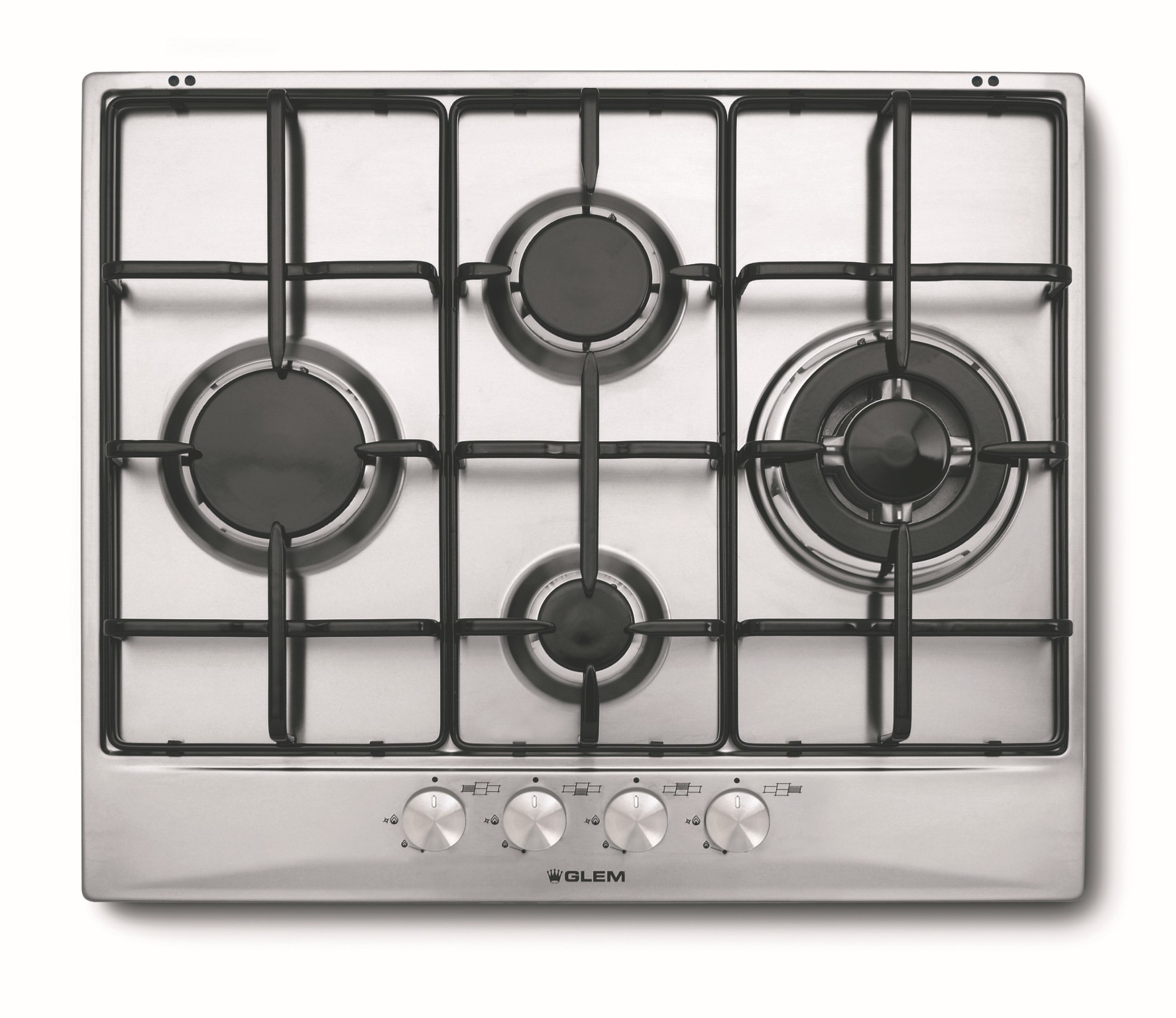 Glem Gas Gt645ix Piano Cottura Acciaio Inossidabile Da Incasso 60 Cm 4 Fornelli