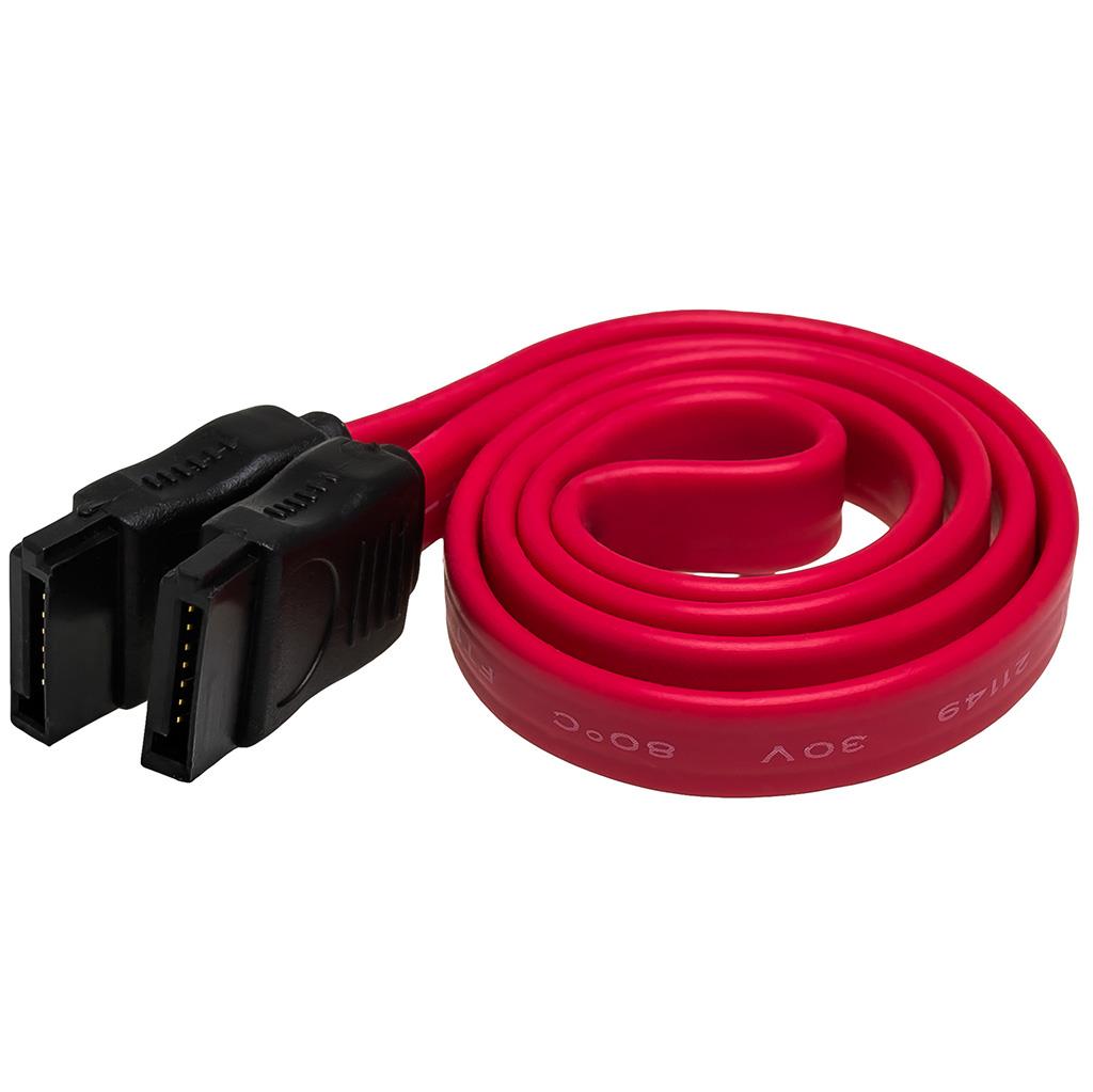 Akyga Rot Sata Iii Kabel Ak-Ca-27 Für Hdd/Ssd/Cd/Dvd-Laufwerk 6 Gbit/S 50 Cm Buchse/Buchse