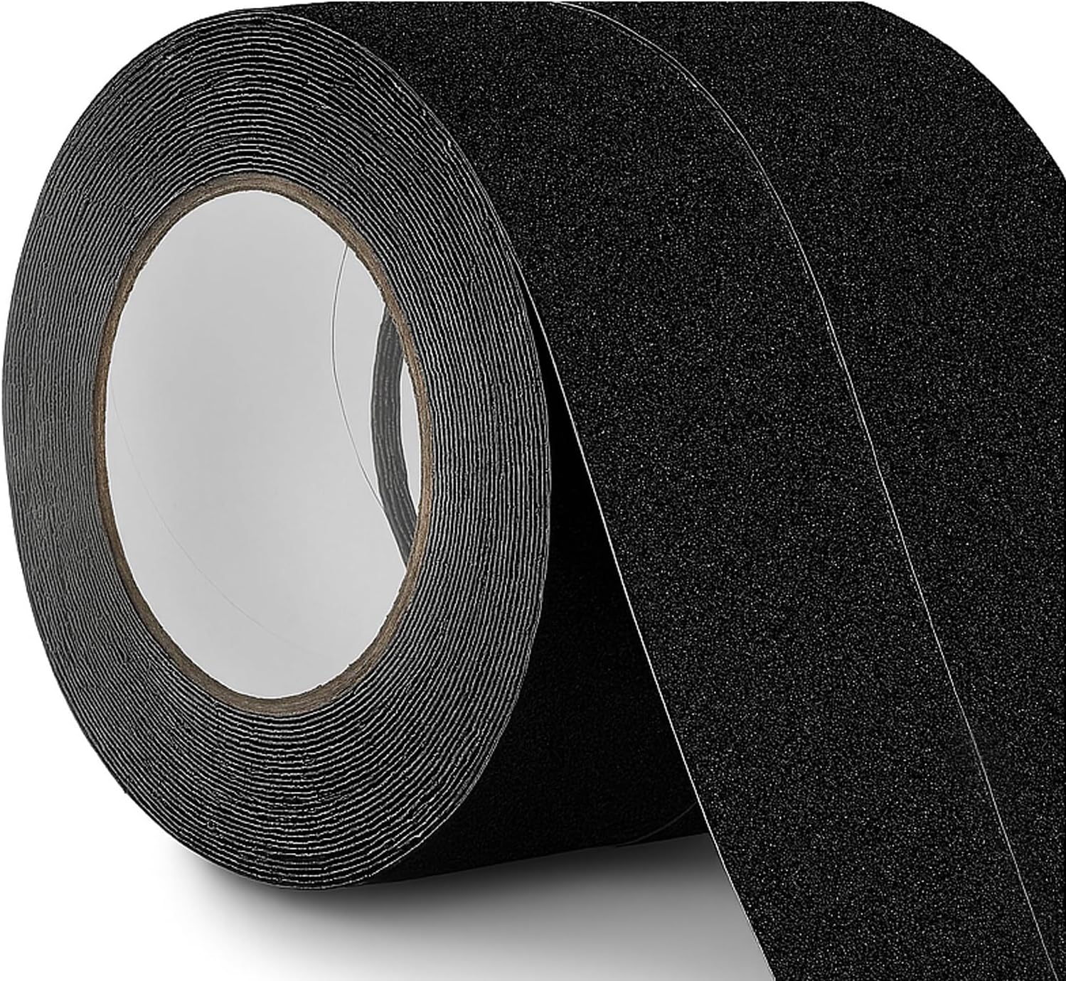 Bande antidérapante adhésive noire, 50 mm x 10 m, PVC résistant à l'usure, lot de 2 rouleaux