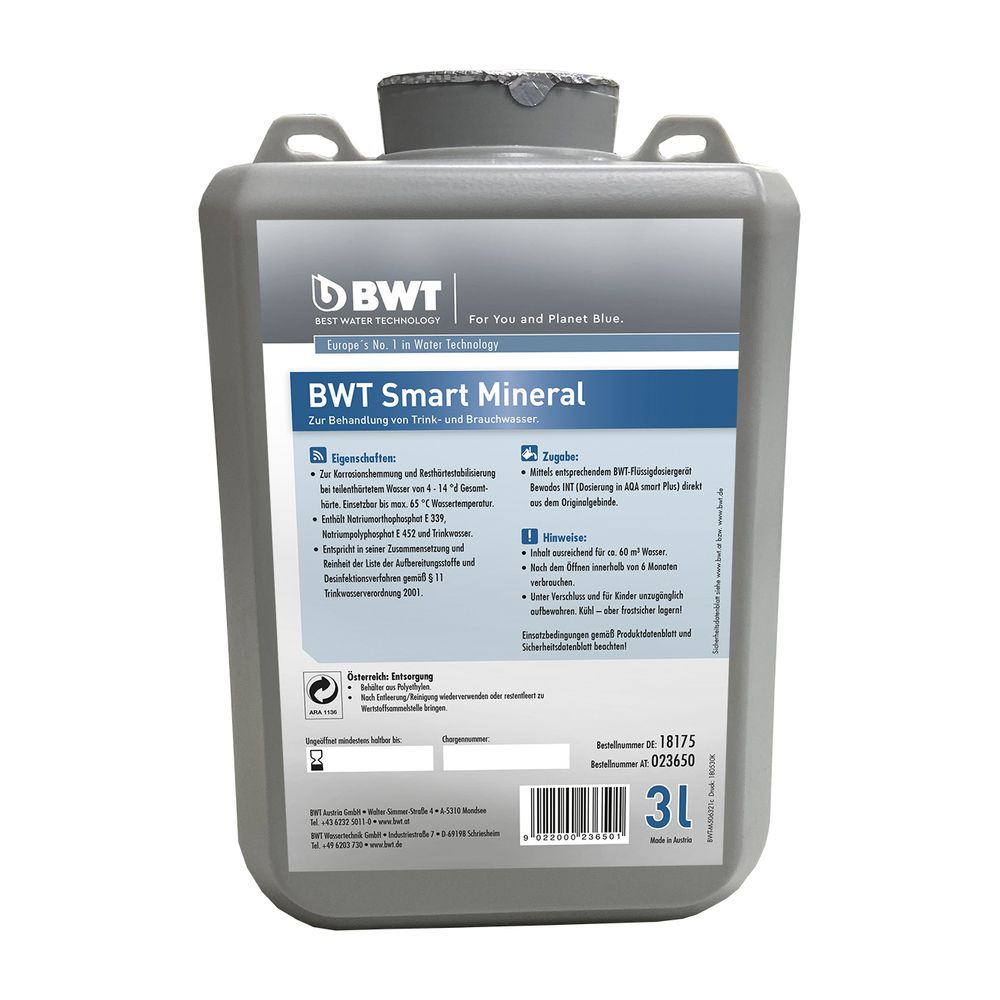 Bwt - Smart Mineral Hybrid 3L Für Perla Hybrid Mit Dosierung 9022000236501
