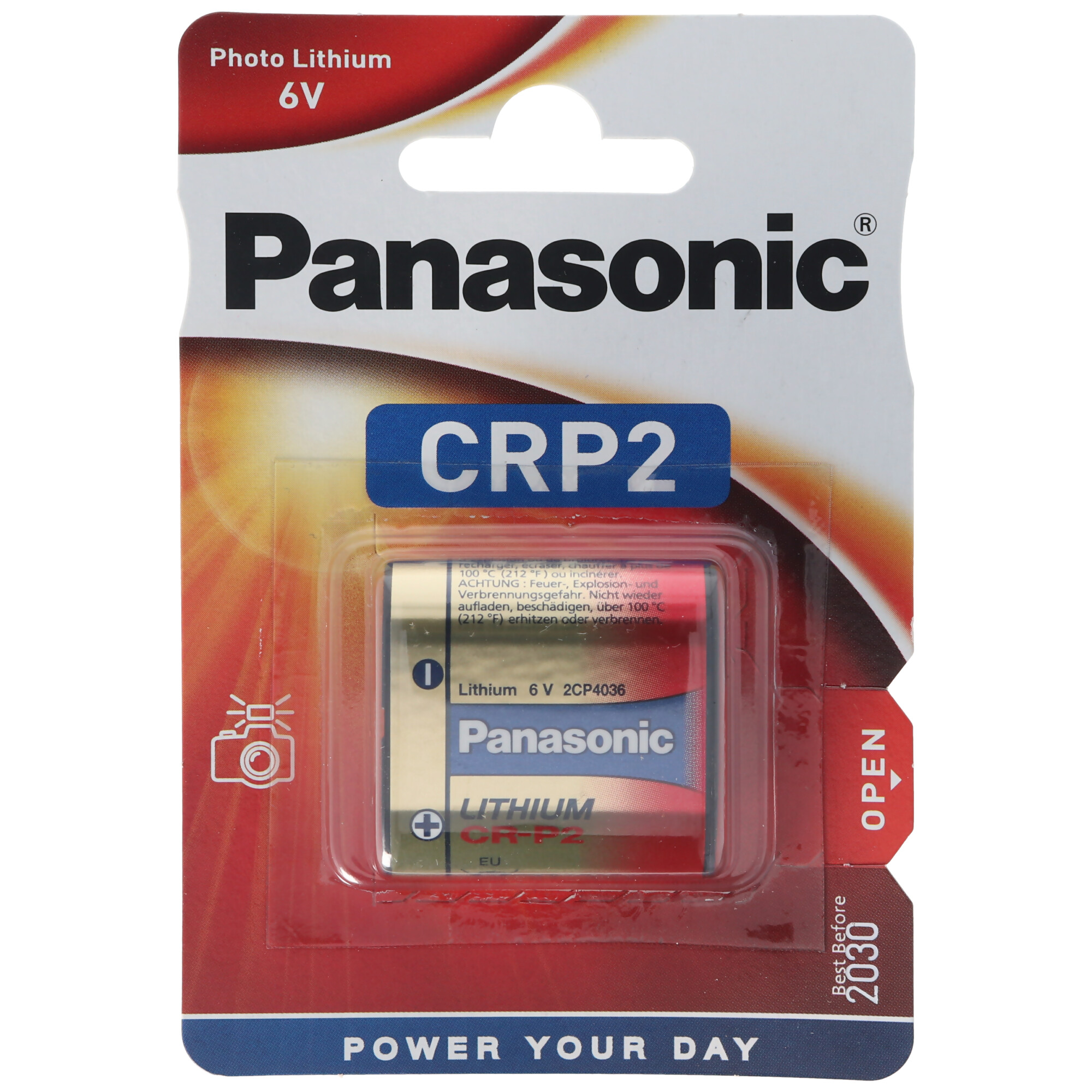 Panasonic Cr-P2 6V 1400Mah Batterie Lithium