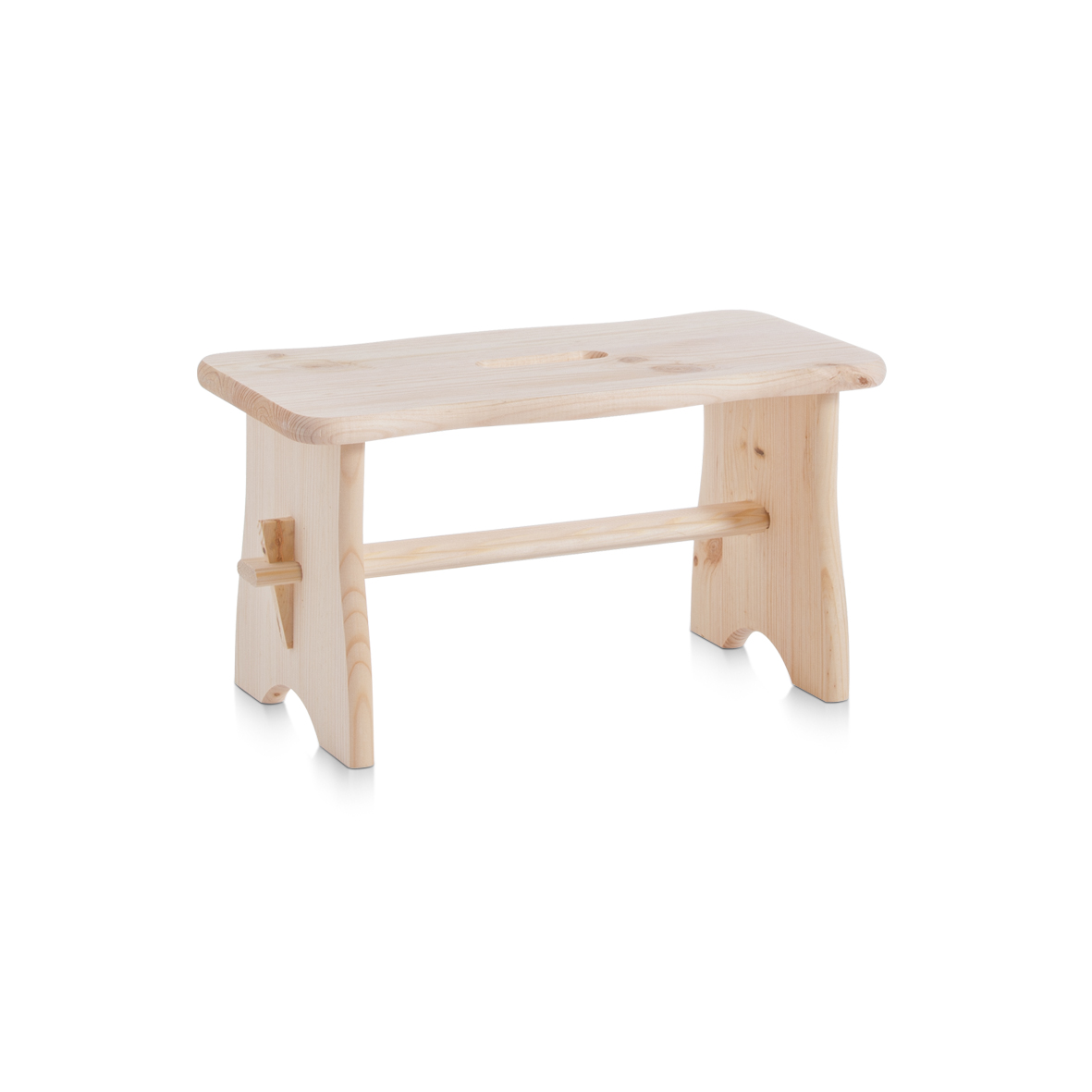 Zeller Fußbank Kiefer 39x19x21 cm Tritthilfe Hocker Blumenhocker Holz Natur - Image 4