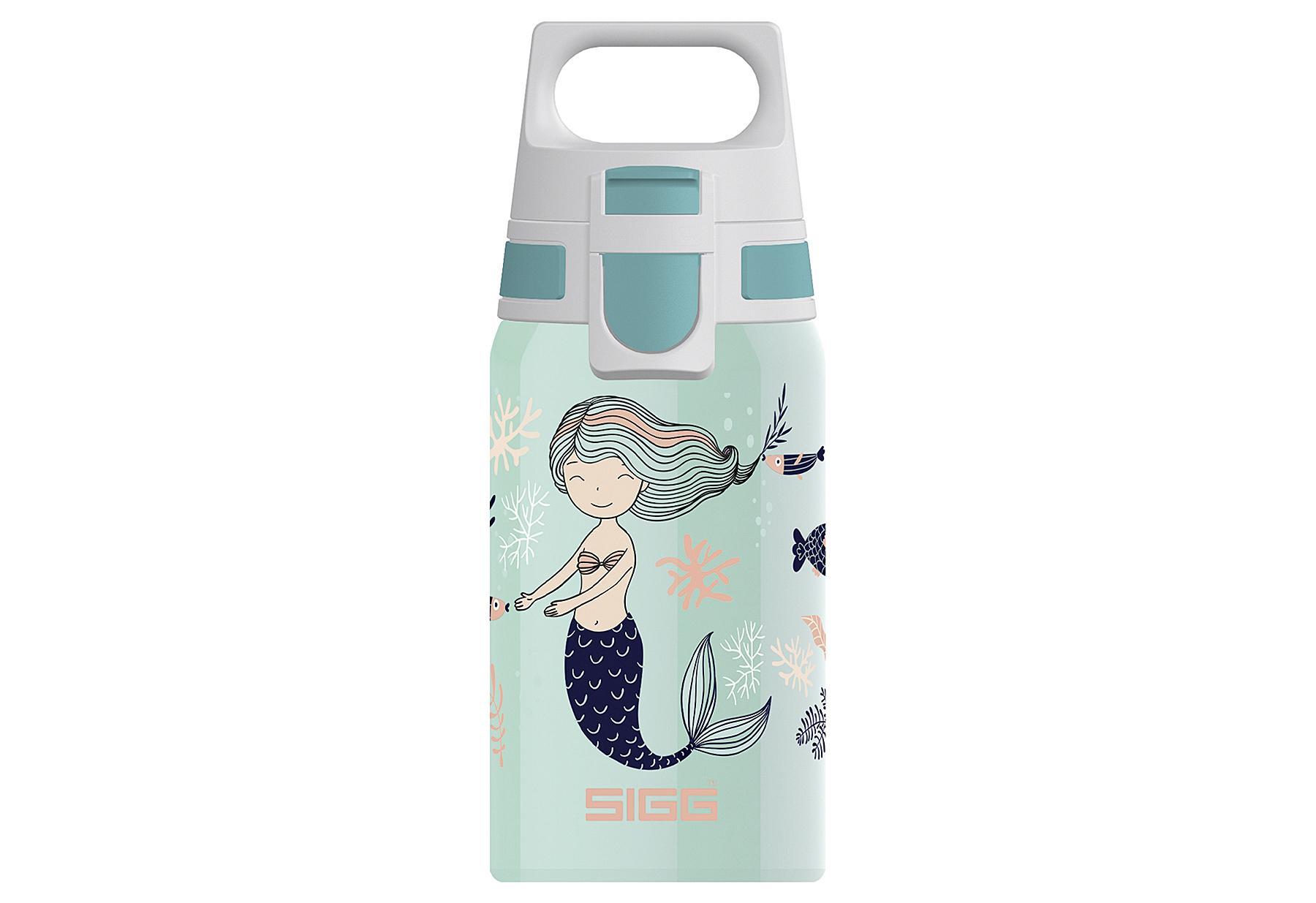 SIGG Shield One Atlantis Kinder Trinkflasche (0.5 L), Edelstahl Kinderflasche mit auslaufsicherem Deckel, einhändig bedienbare Wasserflasche - Bild 4