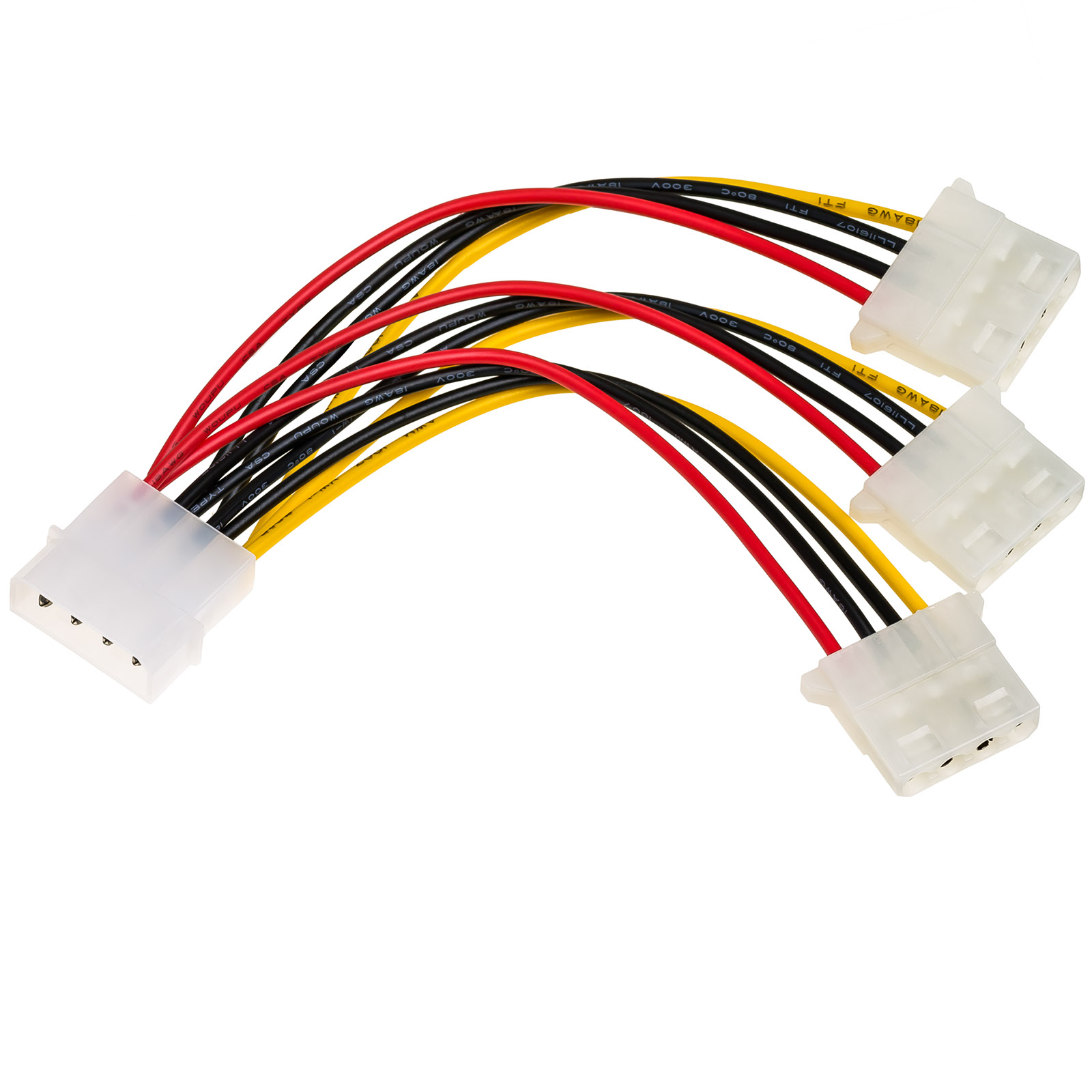 Adapter mit Kabel AK-CA-40 Molex (m)/ 3x Molex (f) 3x 15cm - Image 4