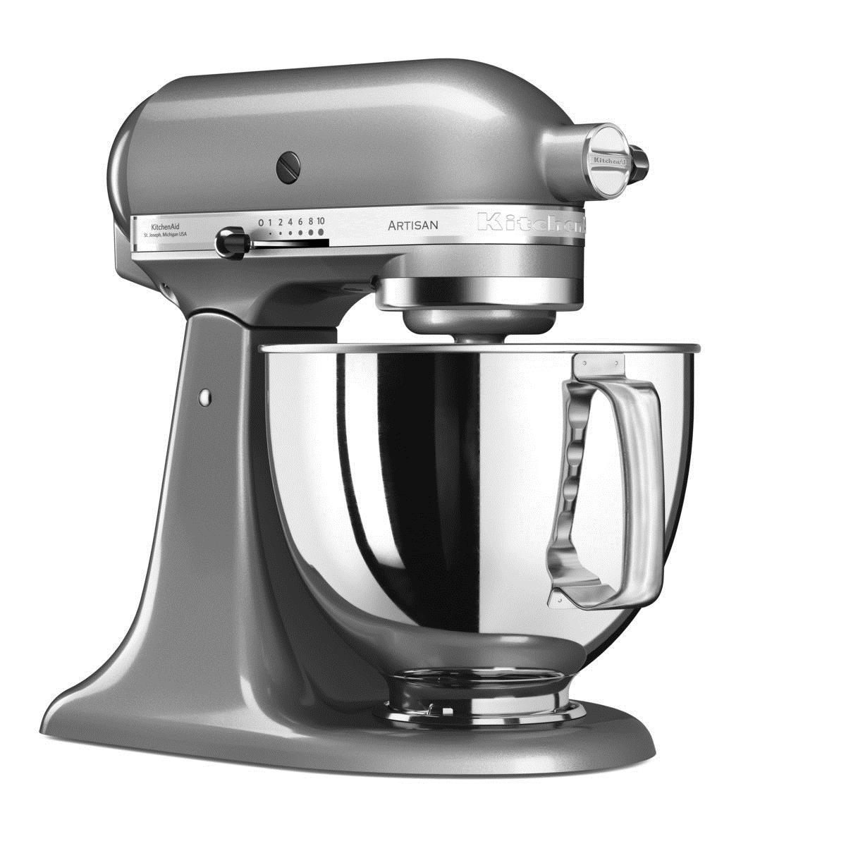 Kitchenaid Hellgrau Küchenmaschine "5Ksm125eer", Silber (Kontur, Silber), B:24cm H:36cm T:37cm, Küchenmaschinen, Küchenmaschine - Bild 6