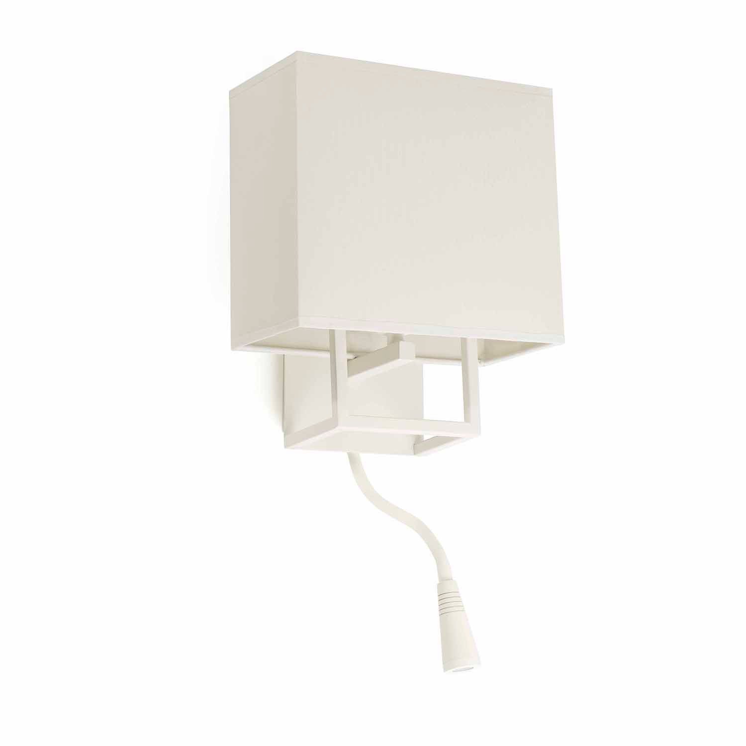 Faro Barcelona Weiß Vesper, Applique Mit Indoor Led Reader