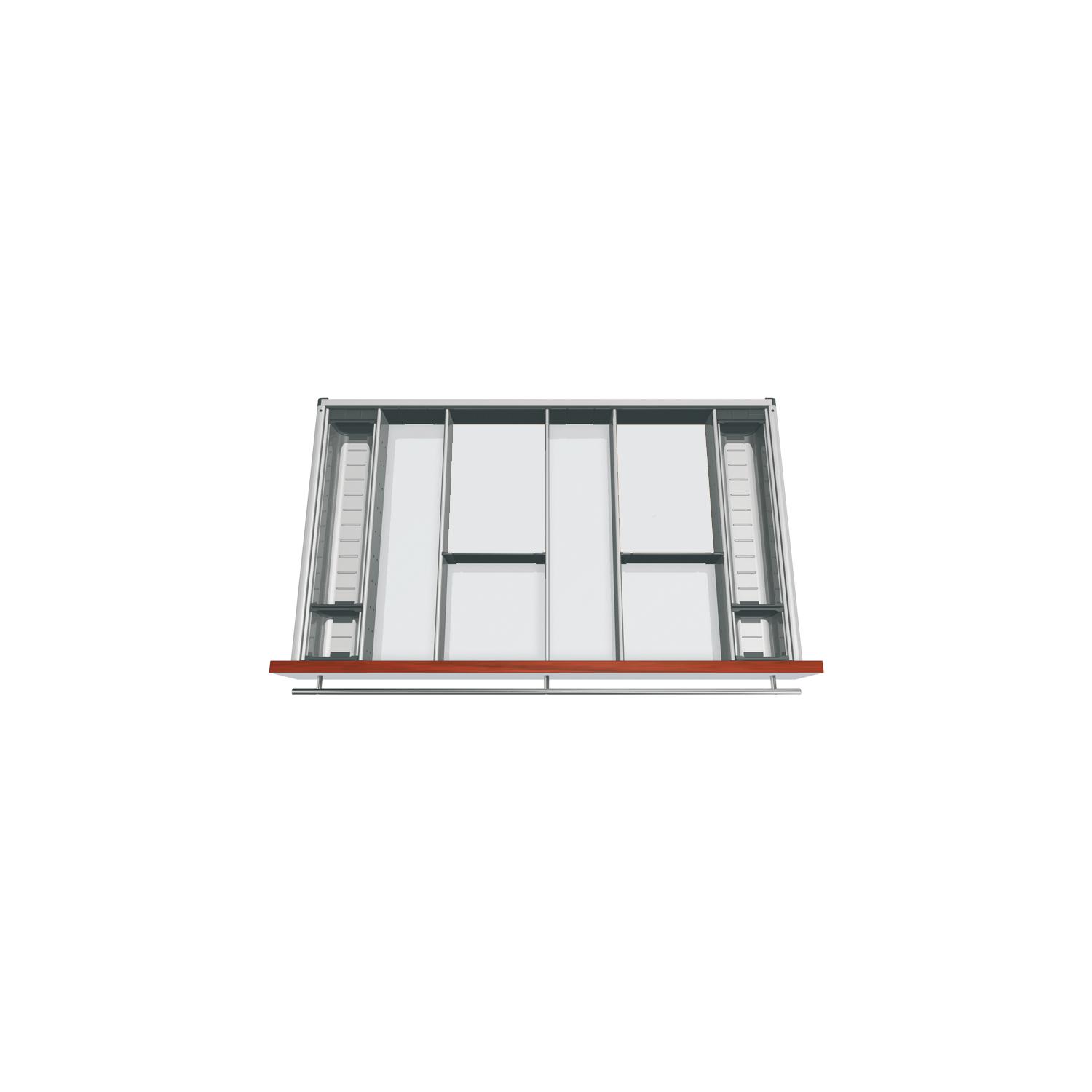 Blum Grau - Orga-Besteckeinsatz Facheinteilungs-Set Kb 900Mm, Nl 500Mm,