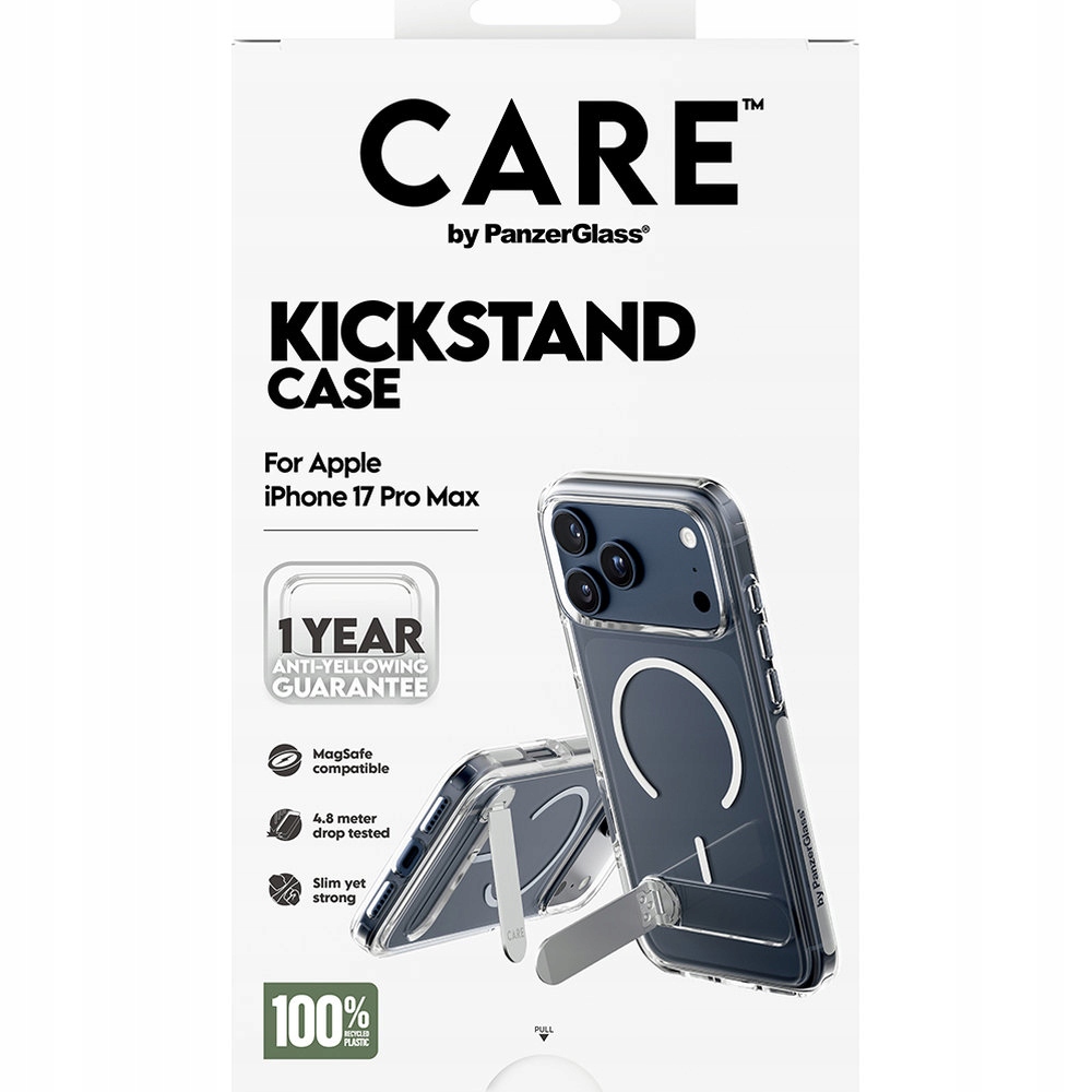 CARE by PanzerGlass Kickstand Case Transparent w MagSafe iPhone 18 Pro Max 17 Pro Max - Bild 6