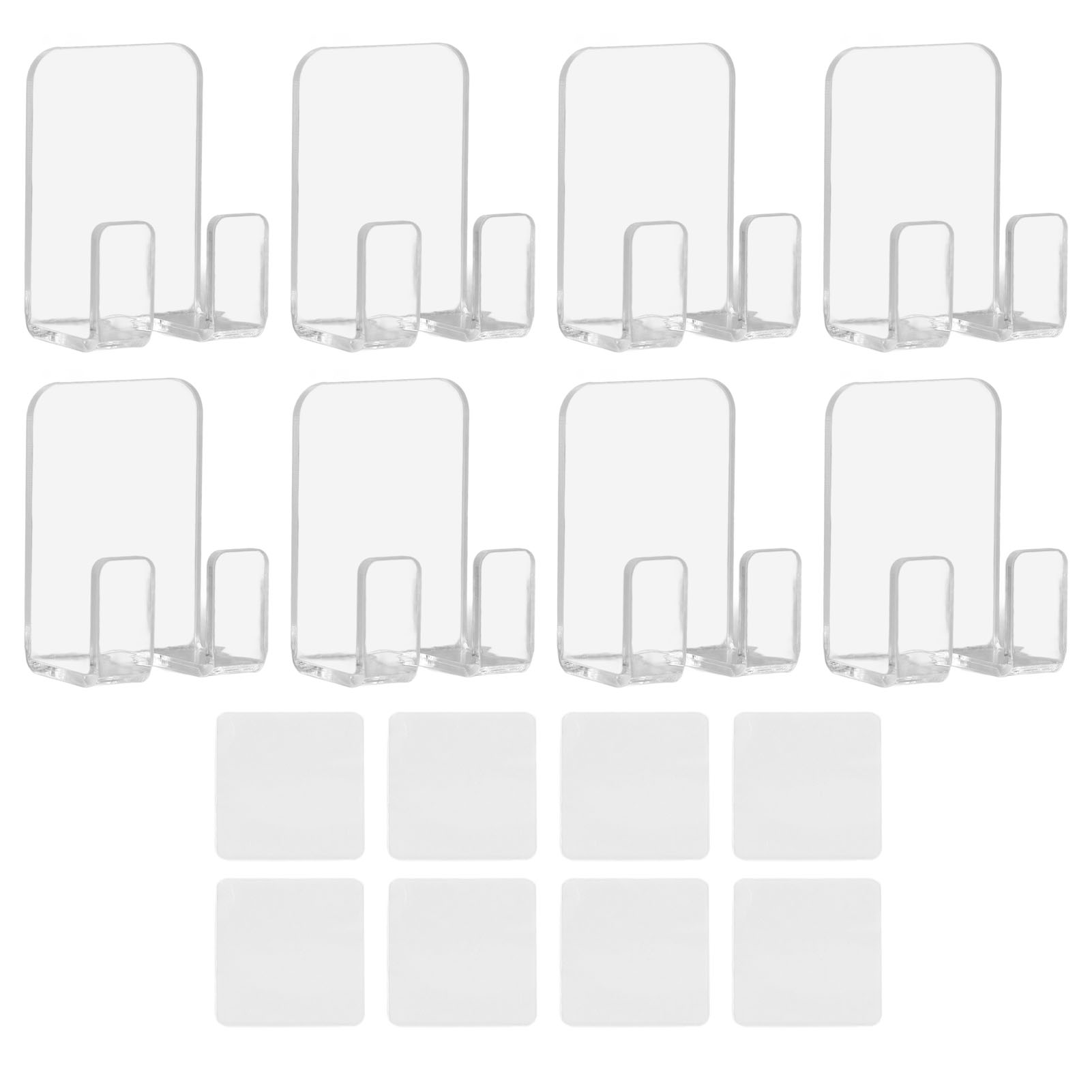 Crochets adhésifs pour rasoir, support mural multifonction vêtements, chapeaux et ustensiles de cuisine, lot de 8