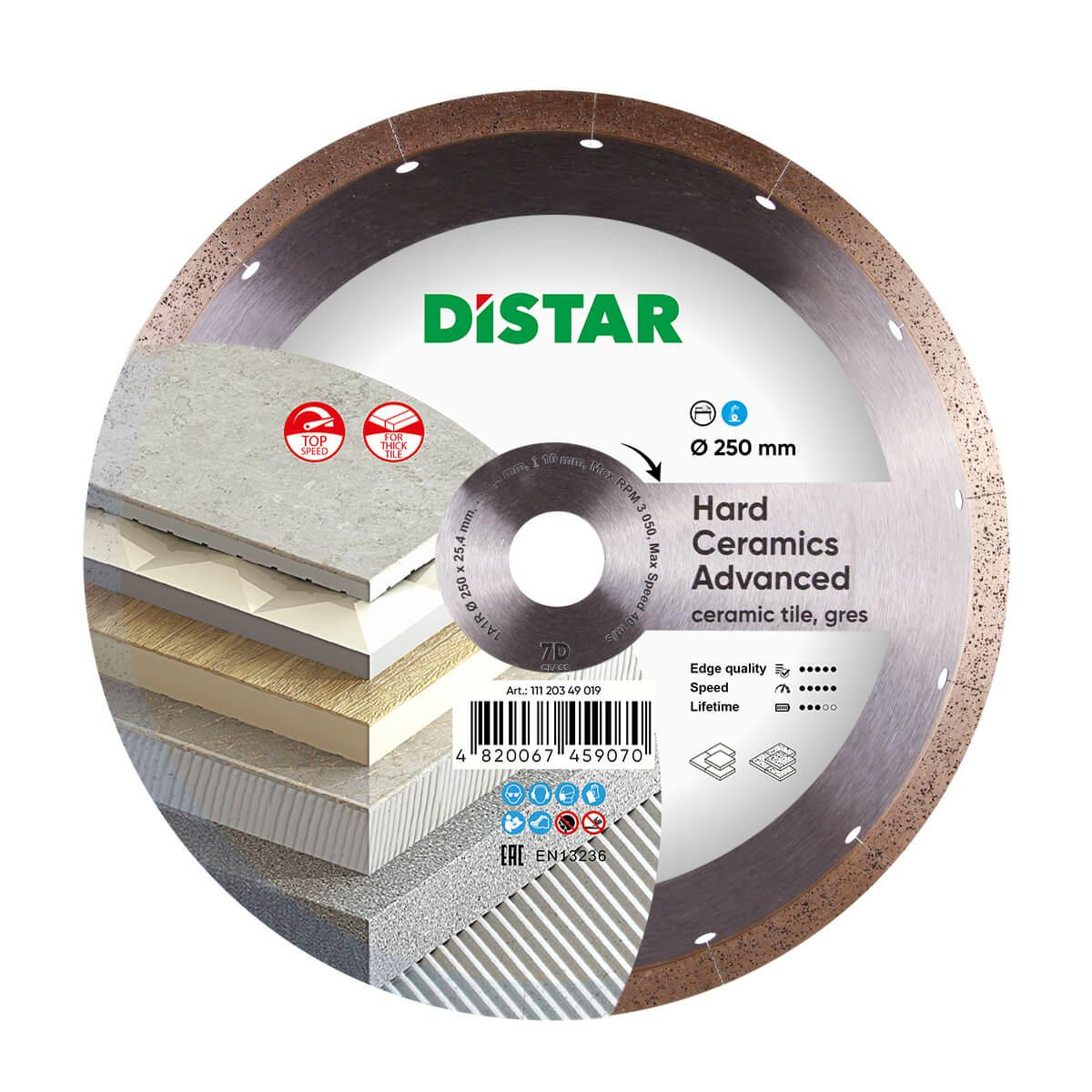 Coco Distar Hartkeramik-diamanttrennscheibe 250 X 1, 5 X 10 X 25, 4