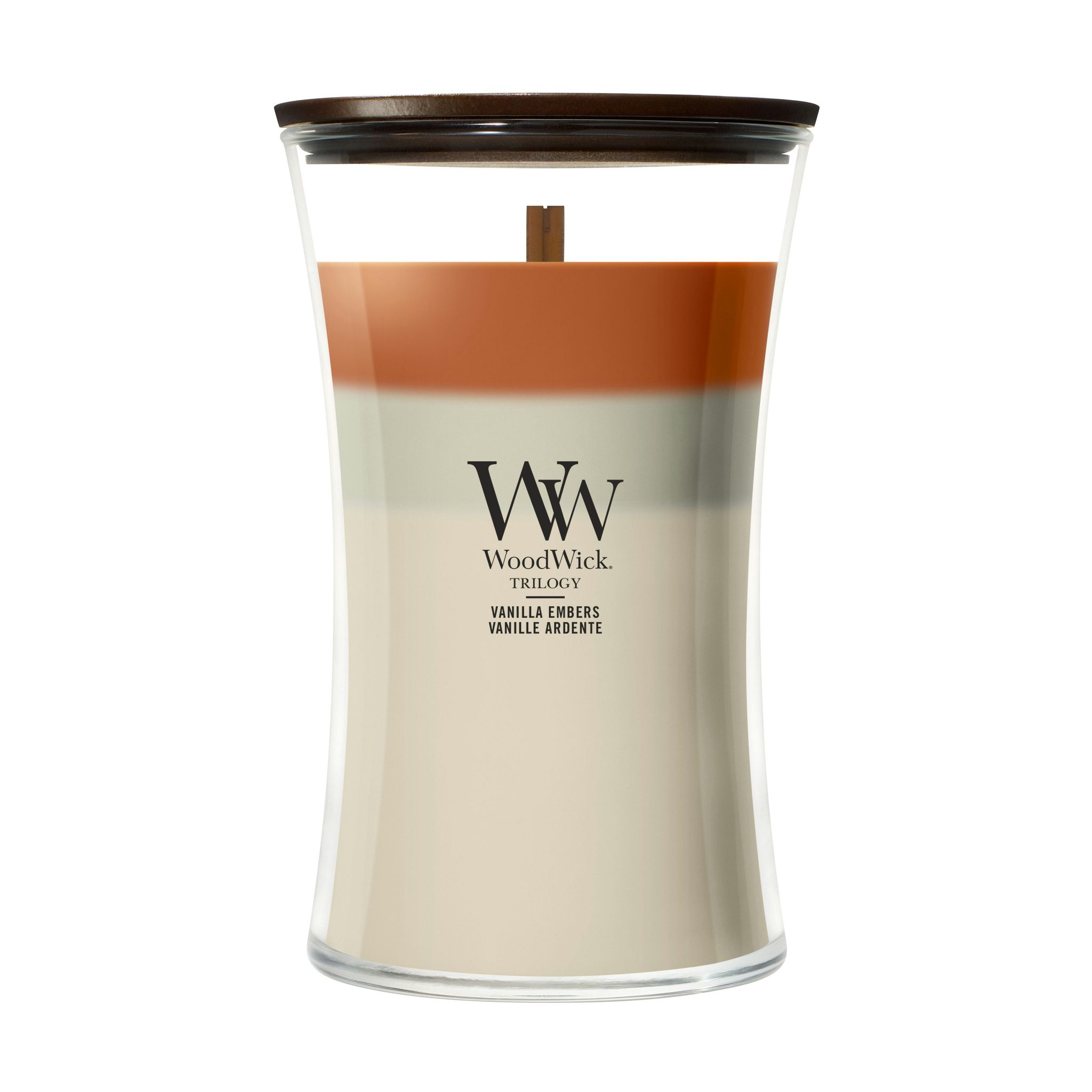 Woodwick Duftkerze "Vanilla Embers Trilogy Large Jar"