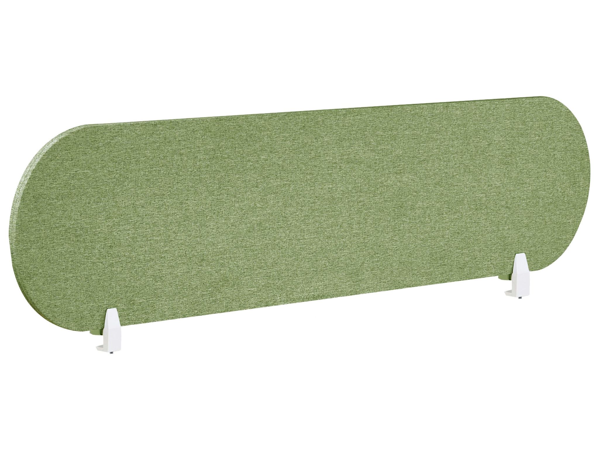 Beliani Desk Screen Green Pet Board Fabric Cover 160 X 40 Cm Acoustic Screen Modular Mounting Clamps Home Office Sparky