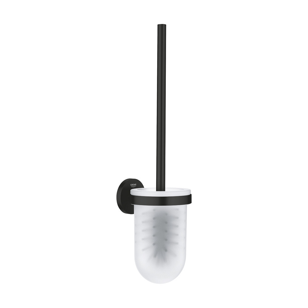 Quickfix Start - Wandmontierte Toilettenbürste Mit Halter, Glas/schwarz Matt 411852430 - Grohe