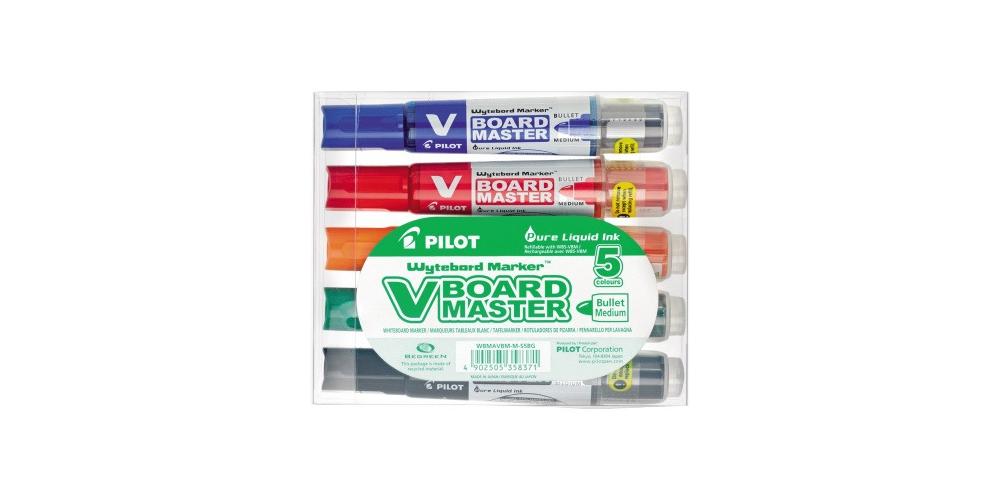Pilot V-Board Master S Whiteboardmarker Rundspitze 1-3 mm 5er-Pack, sortiert - Bild 4