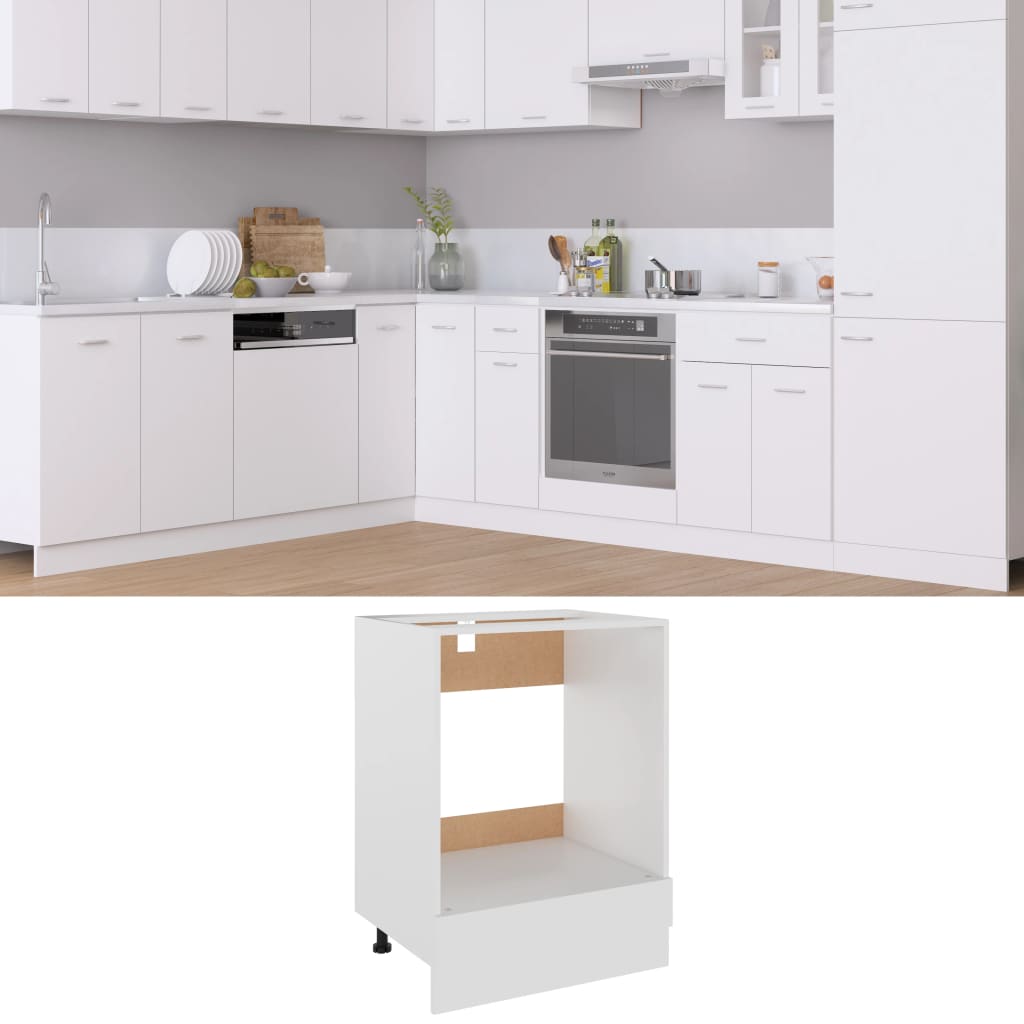 Vidaxl - Armoire À Four Blanc 60x46x81,5 Cm Bois D'Ingénierie