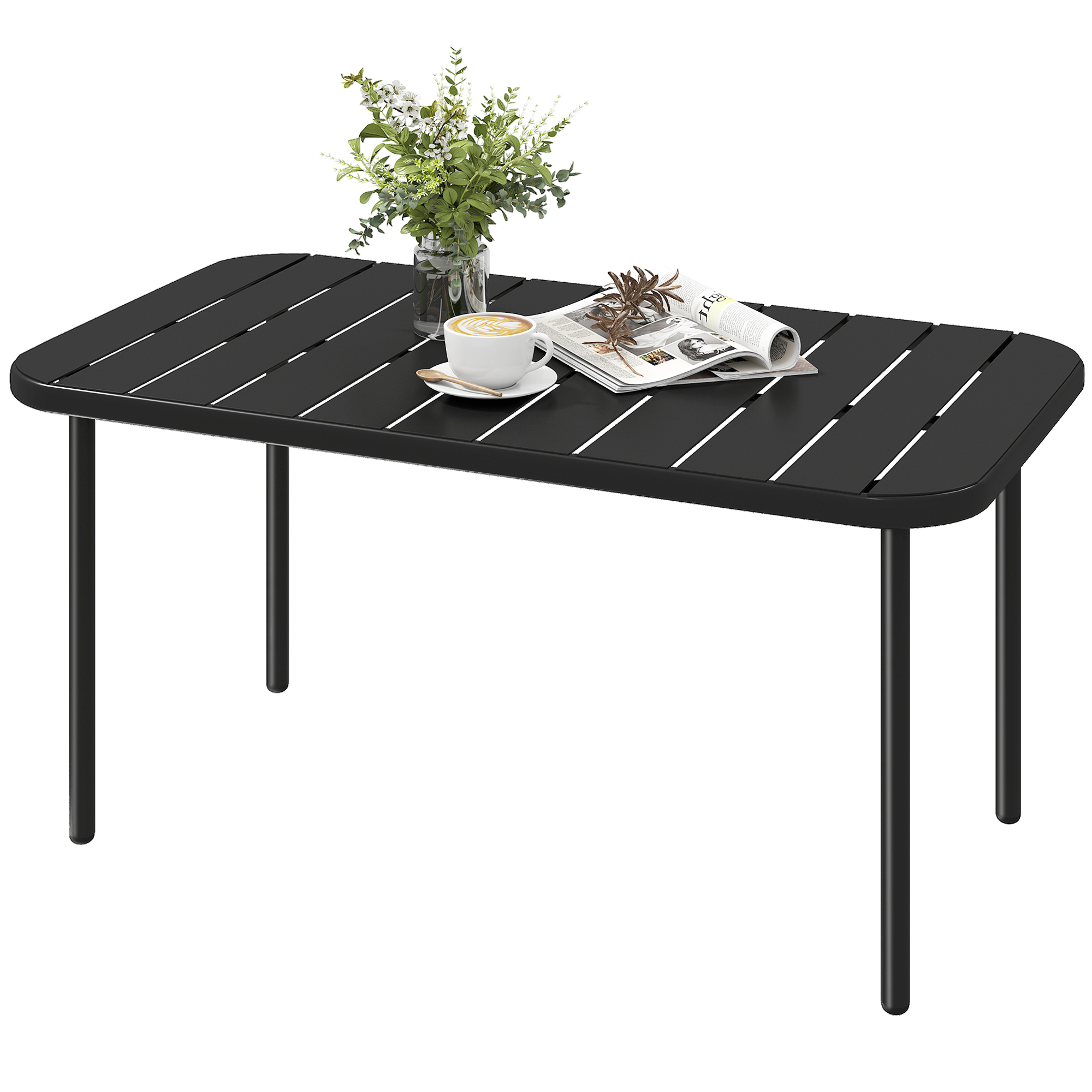 Table D'Appoint Rectangulaire En Acier