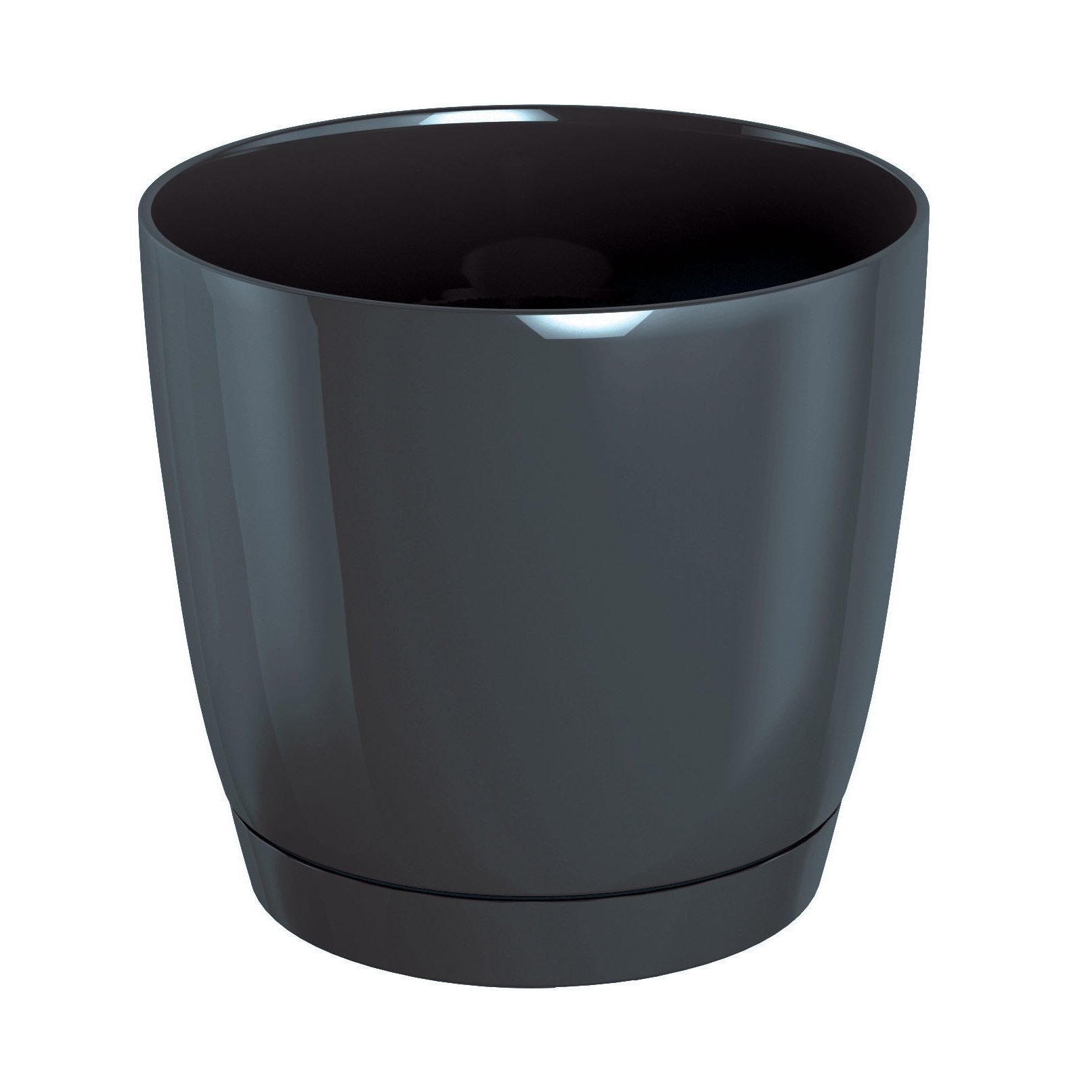 Zanvic Coubi Duop240 Blumentopf Mit Untersetzer Graphit