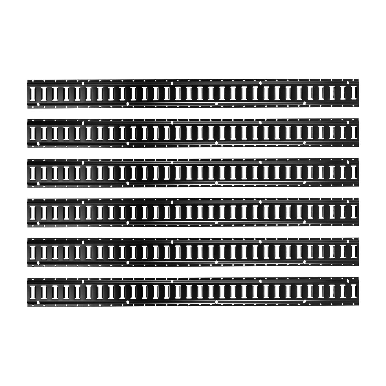 Kit de rails d'arrimage E-track 1,5 m, 30 points d'ancrage, 2 sangles à cliquet, 6 anneaux en O et D, 680 kg, lot de 26 pièces