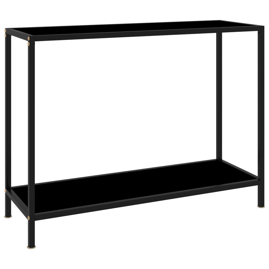 vidaXL Wandtafel 100x35x75 cm gehard glas zwart322836