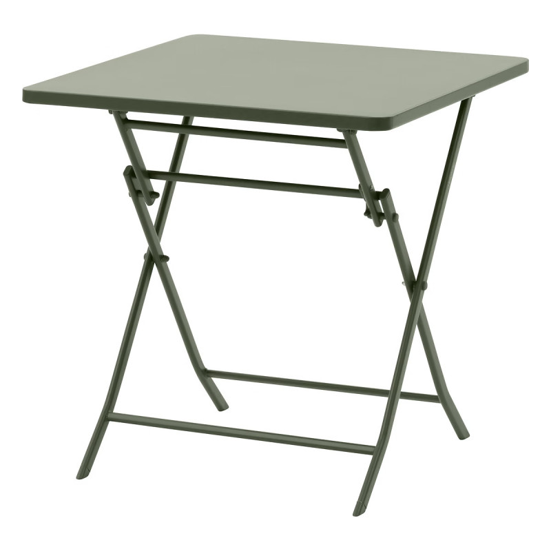 Hesperide - Table De Jardin Pliante Carrée Greensboro Vert Laurier 2