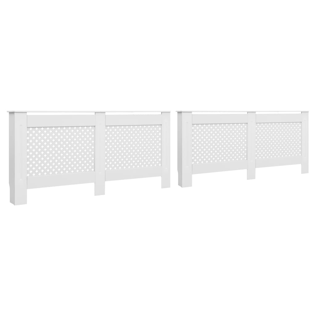 Vidaxl Heizkörperverkleidungen 2 Stk. Weiß 172×19×81,5 Cm Mdf 8719883868592