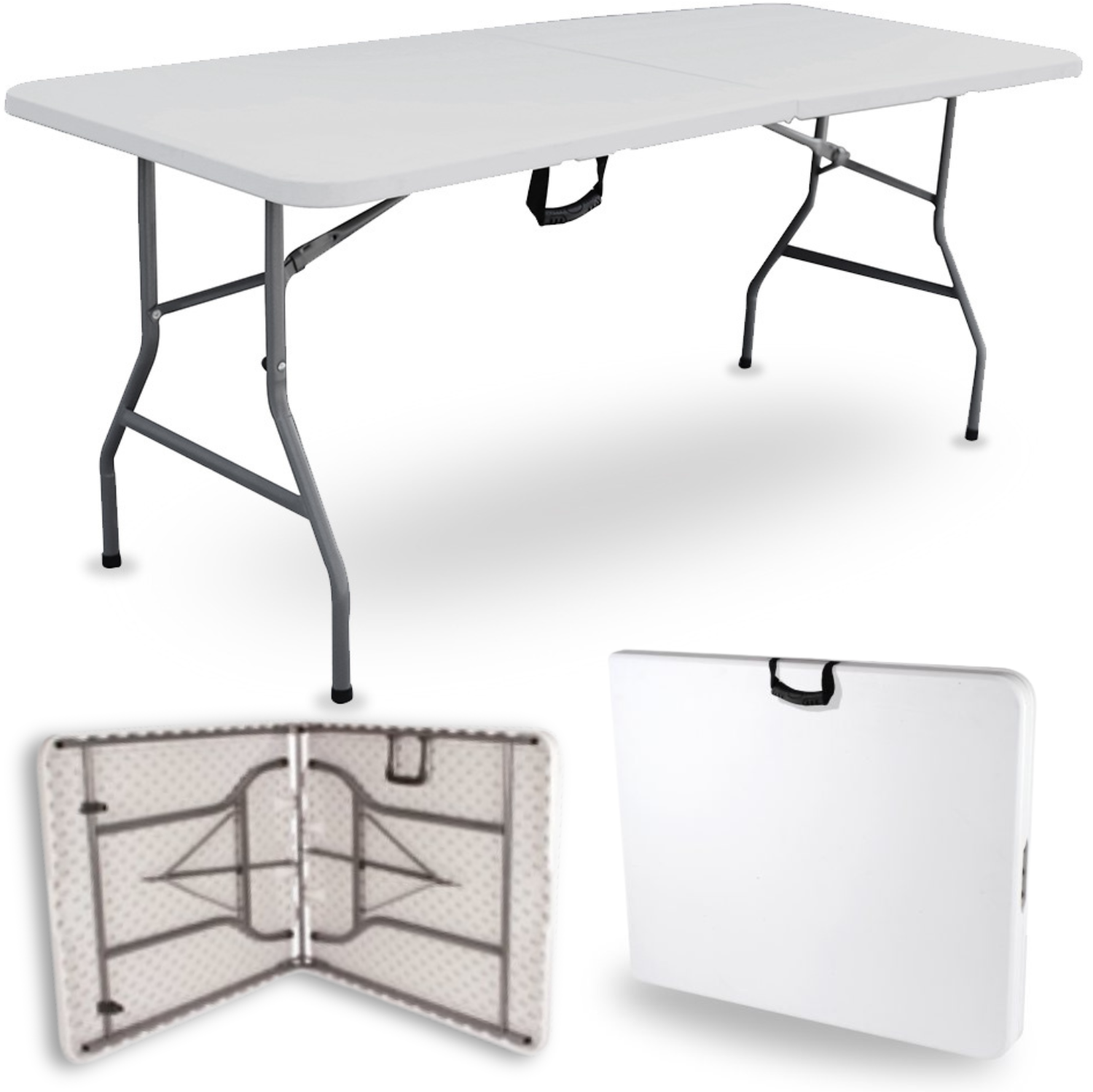Terre Jardin - Table Pliante Rectangulaire - 8 Places 180 X 74 X 74 Cm