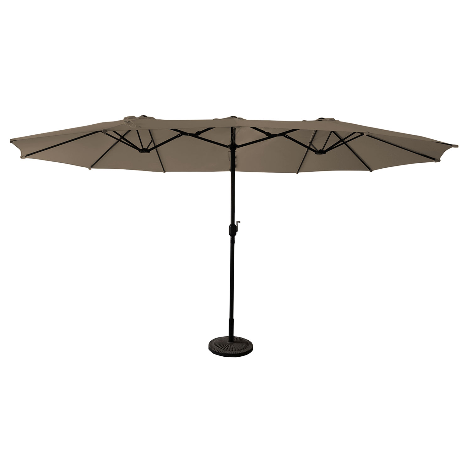 Happy Garden - Parasol Double 2,7x4,6m Linai Taupe