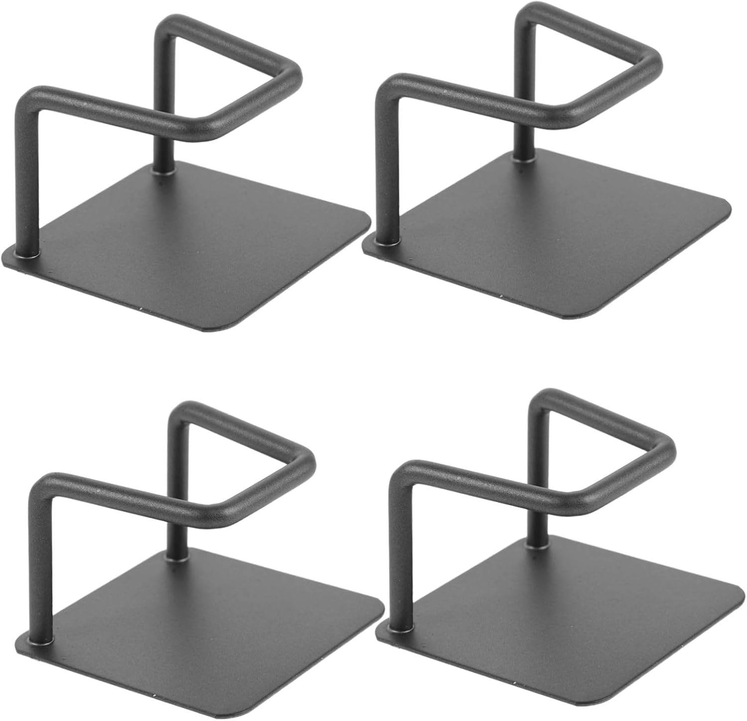 Support mural pliable en fer pour 4 balances électroniques, noir, fixation sans perçage