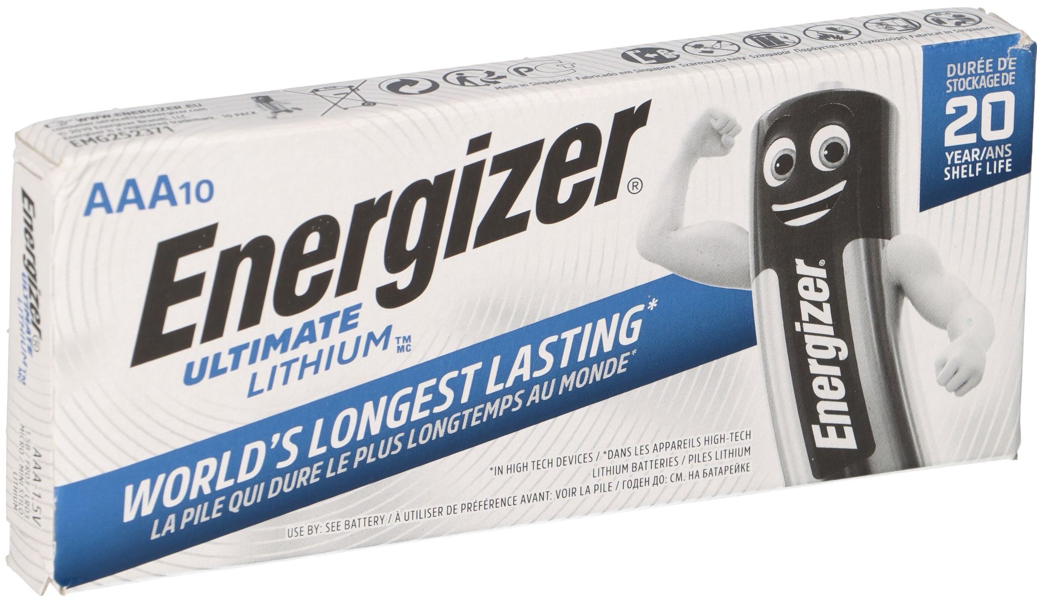 Energizer 10X Ultimate Batterie Lithium Lr03 1.5V Aaa