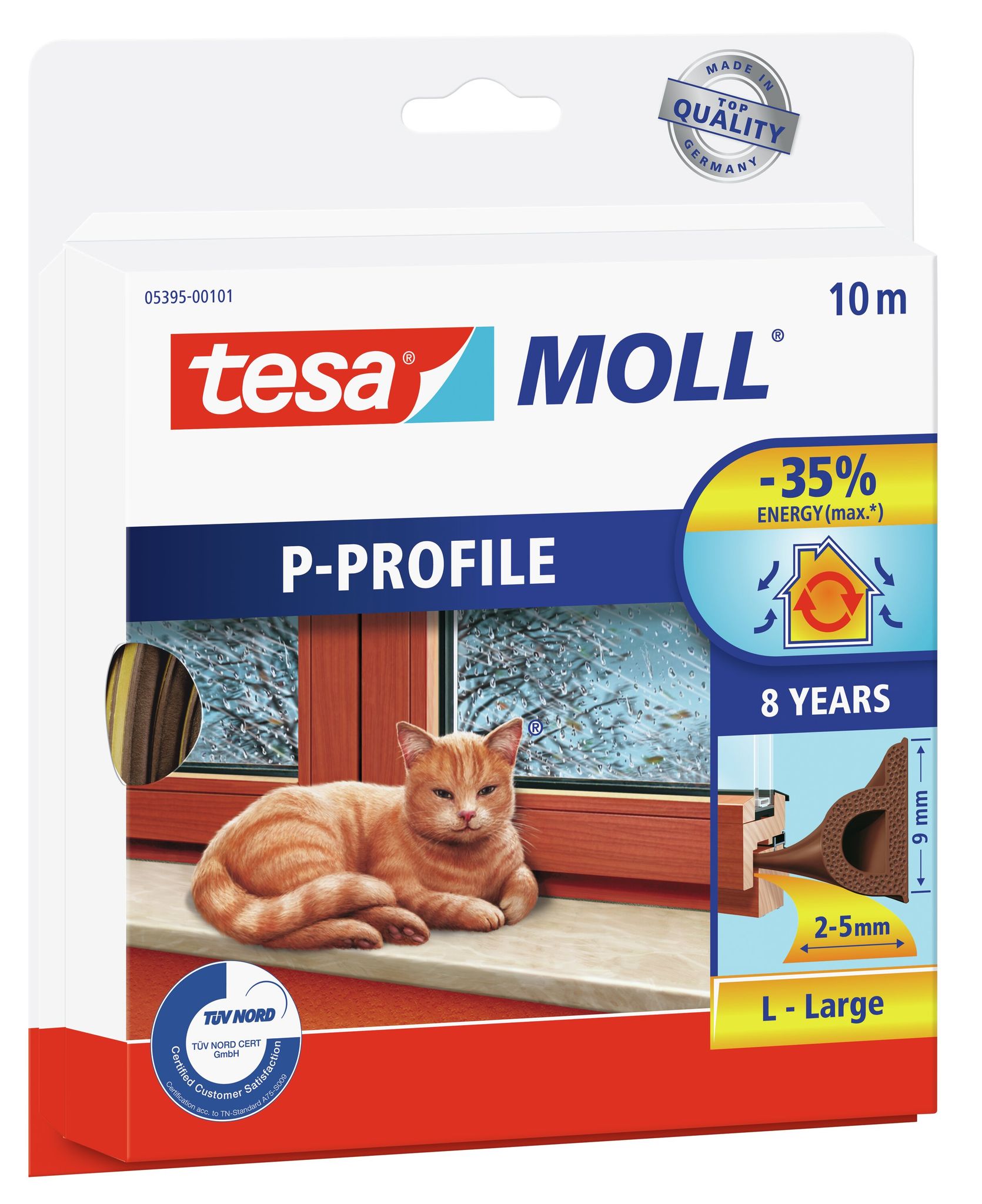 Tesa Braun Türdichtung, Profil Fensterdichtung - Image 3
