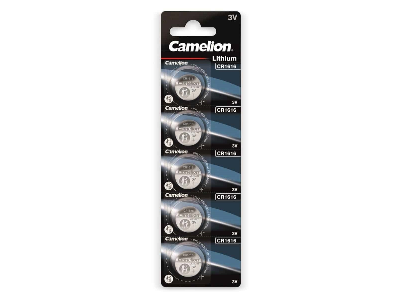 Camelion Lithium Knopfzelle, Cr1616, 3 Volt, 5 Stück - Bild 4